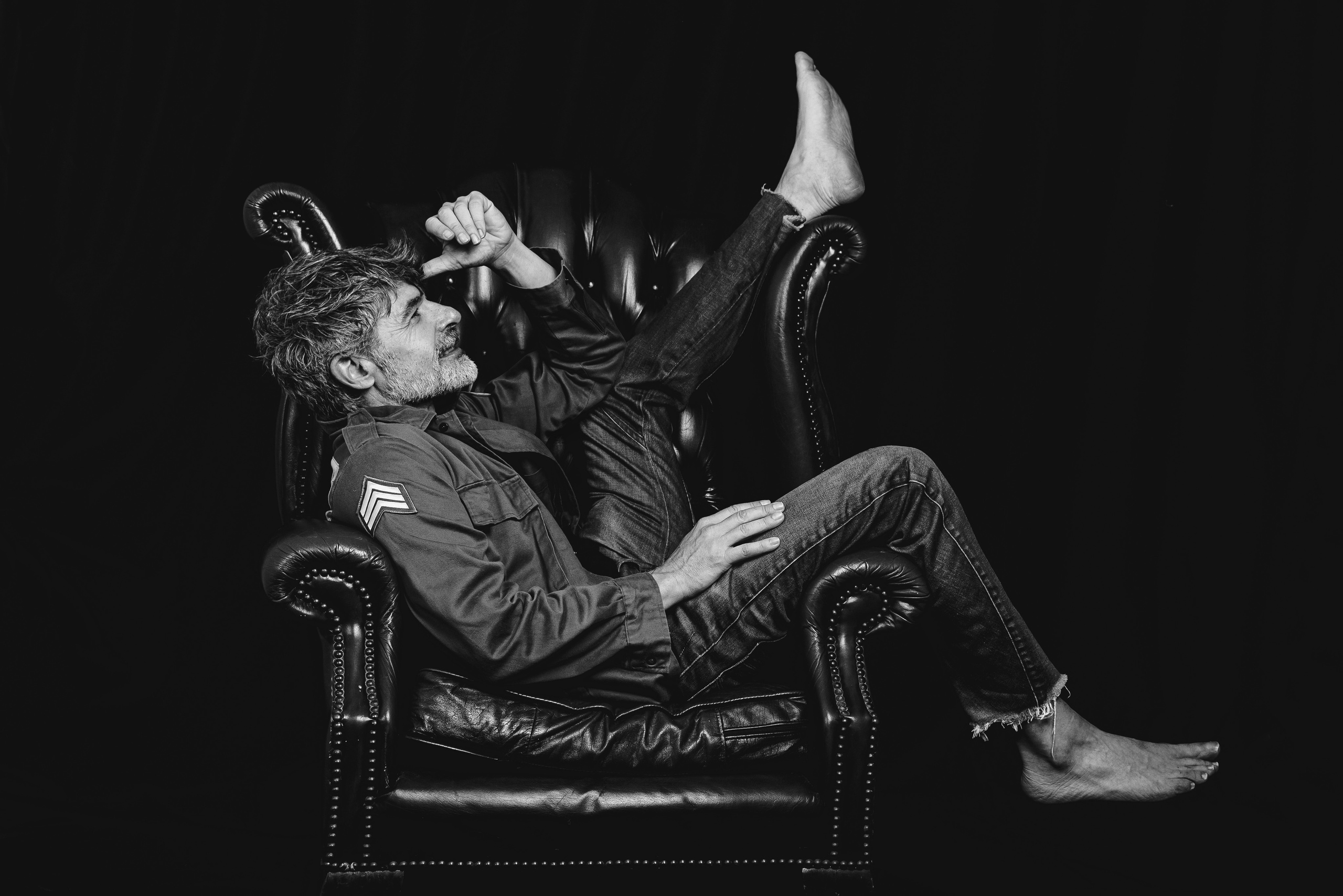 Nacho Guerreros. Studio photo session for a Spanish actor