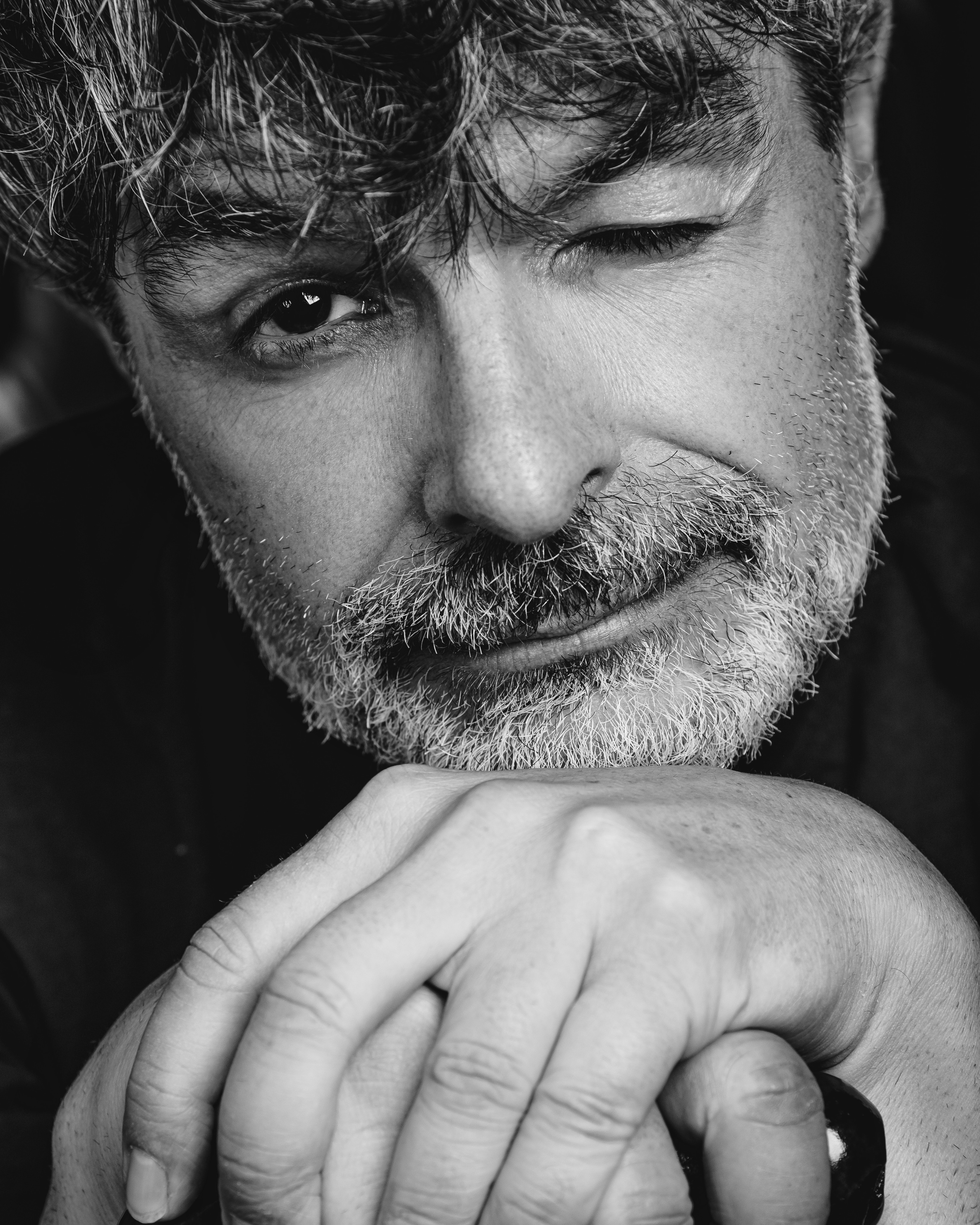 Nacho Guerreros. Studio photo session for a Spanish actor