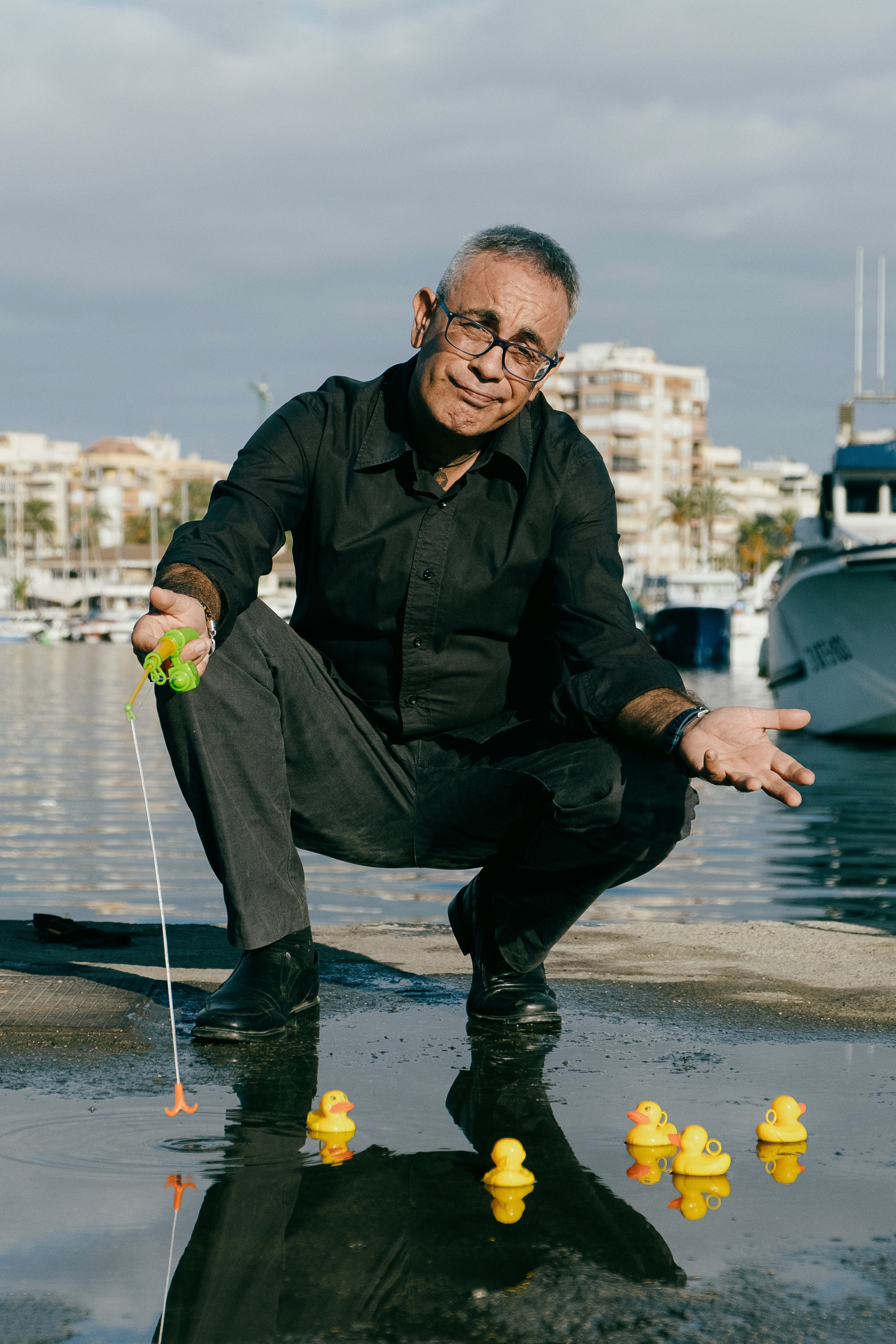 Dani Mares. A fun photo session with ducks for an artist