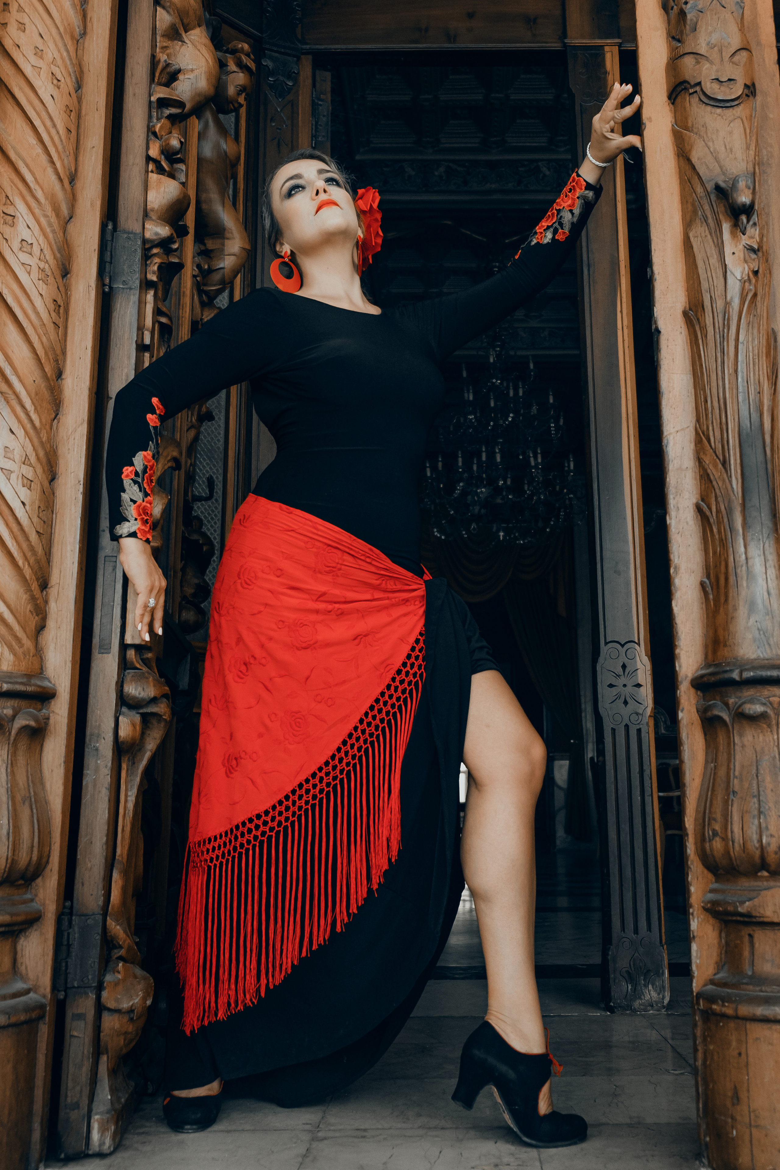 Photoshoot for a flamenco dancer in Spain