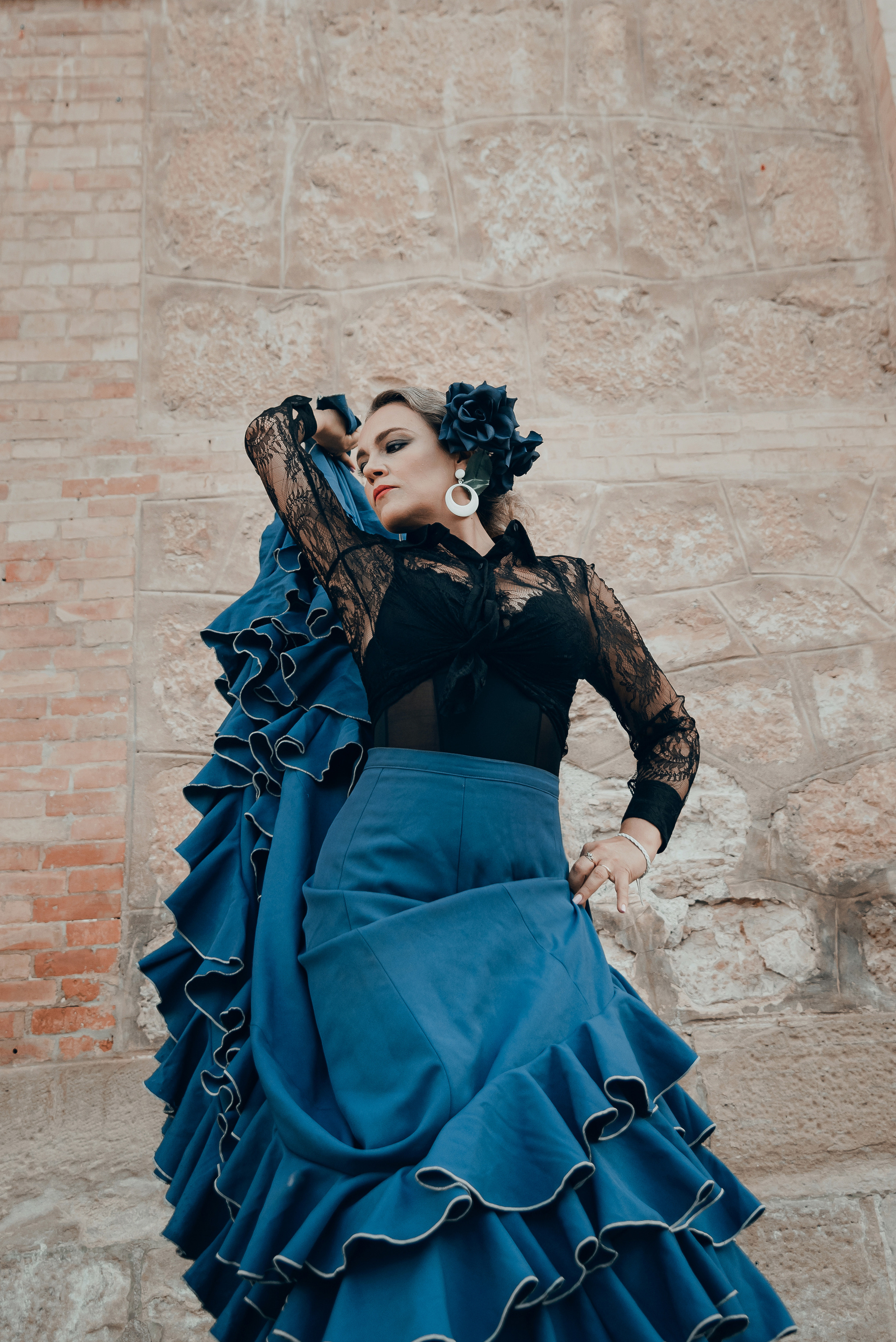 Photoshoot for a flamenco dancer in Spain