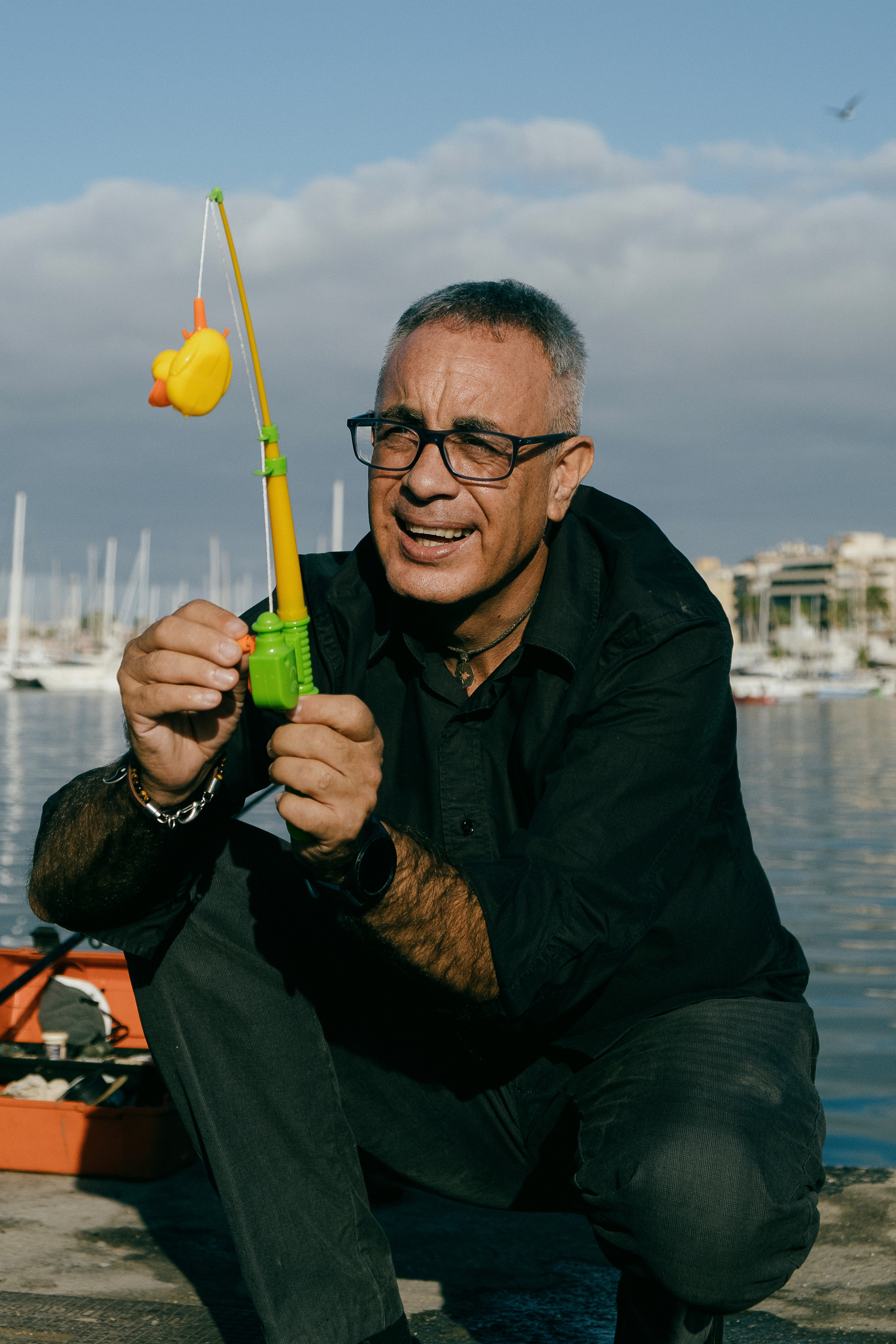 Dani Mares. A fun photo session with ducks for an artist