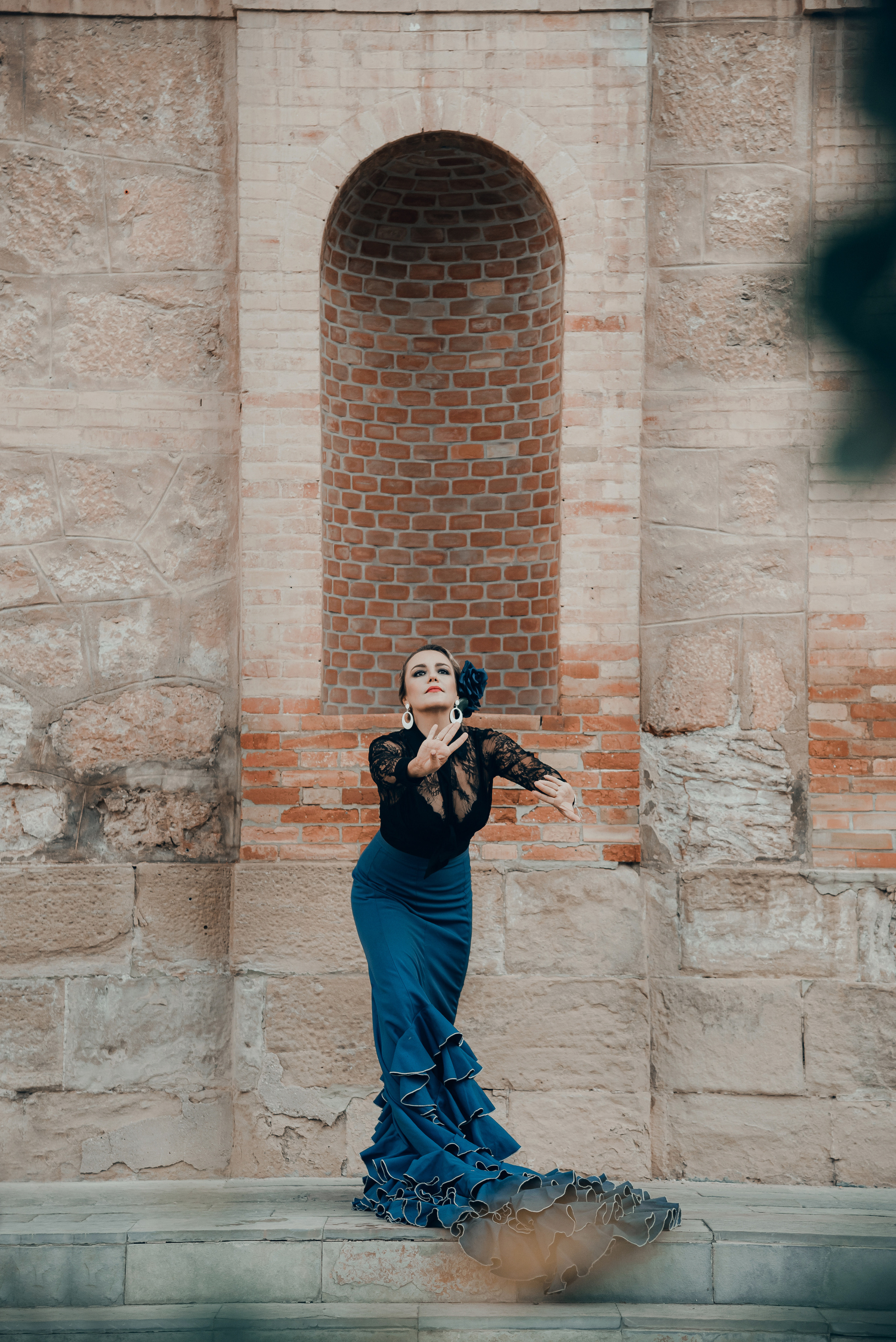 Photoshoot for a flamenco dancer in Spain