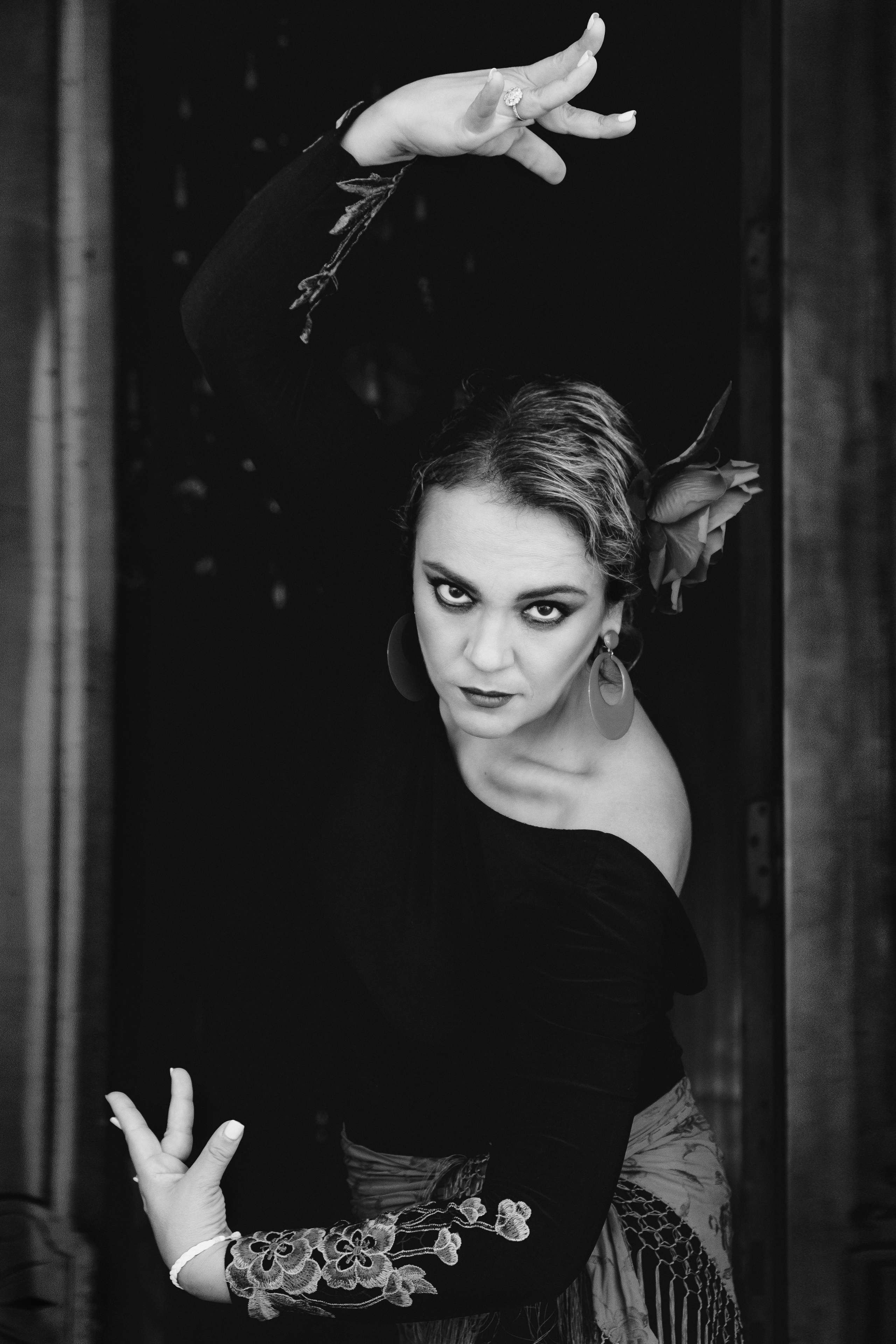 Photoshoot for a flamenco dancer in Spain