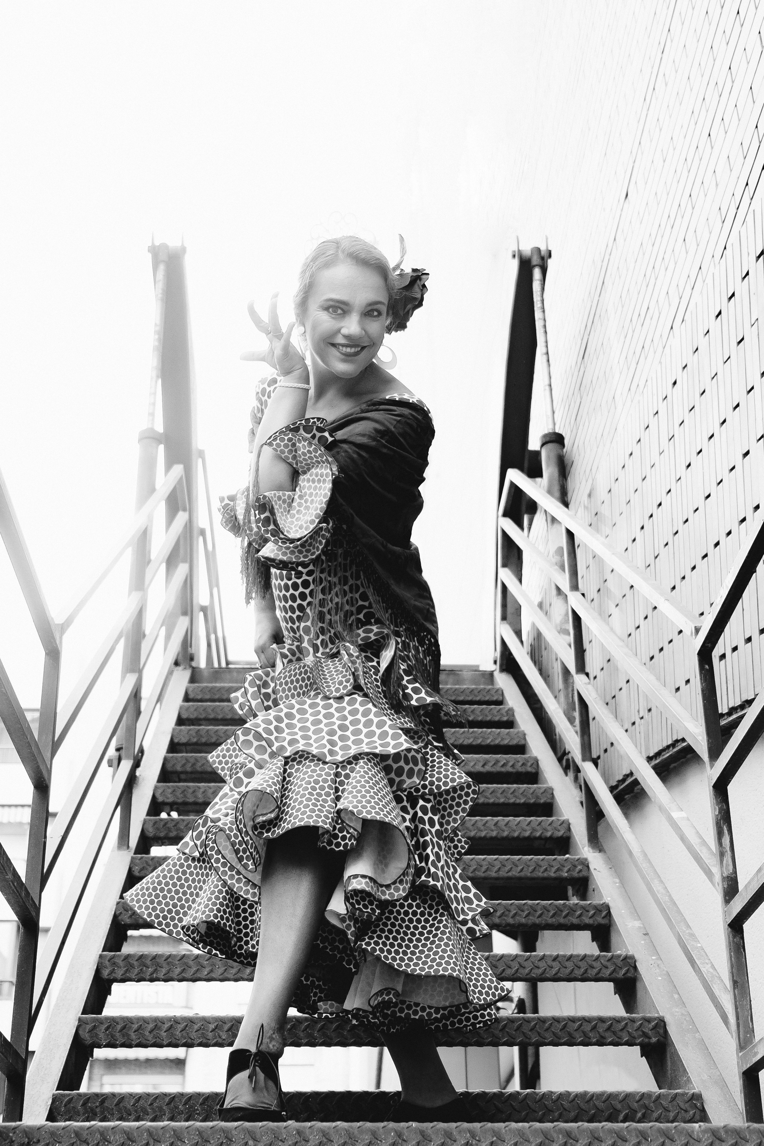 Photoshoot for a flamenco dancer in Spain