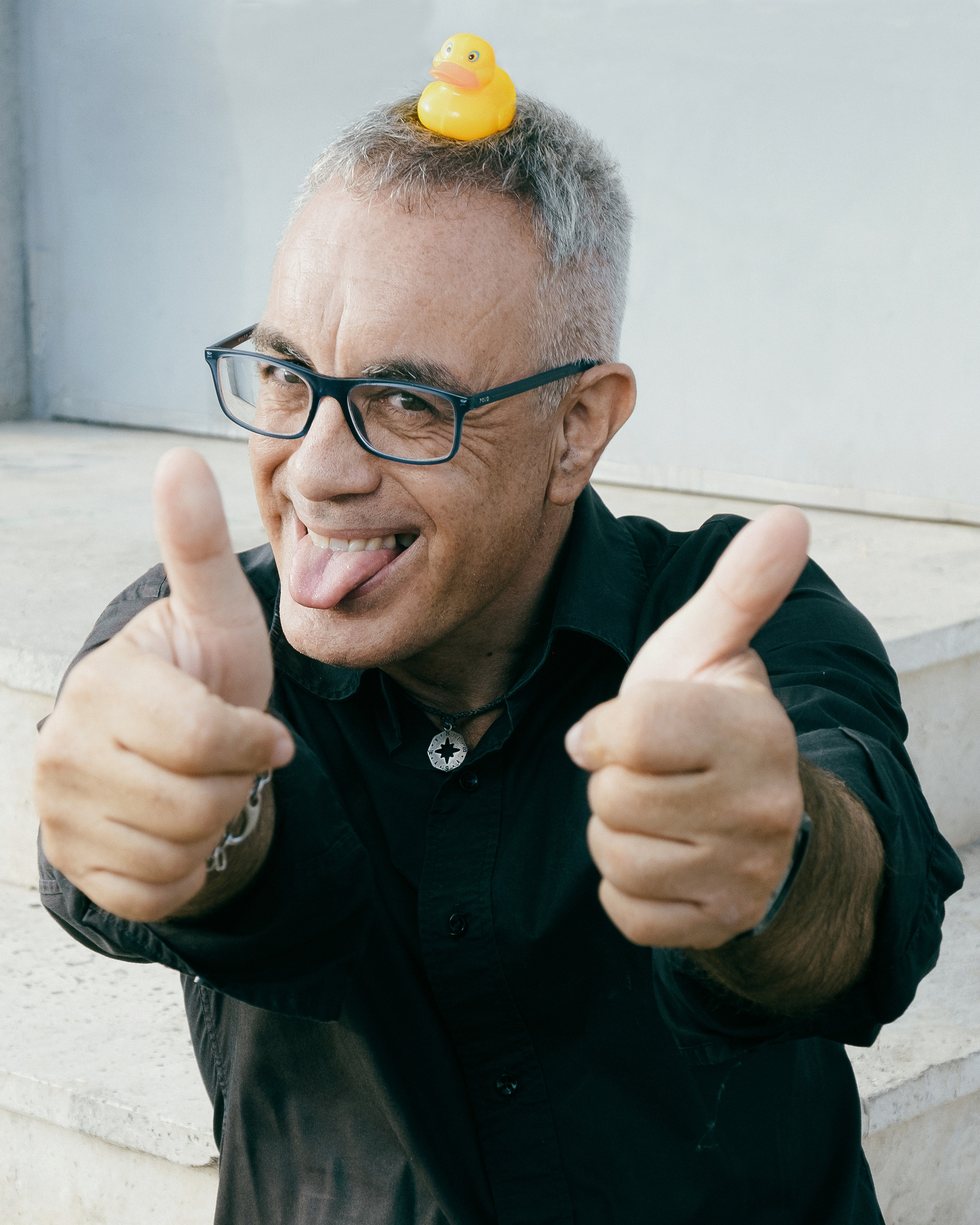 Dani Mares. A fun photo session with ducks for an artist