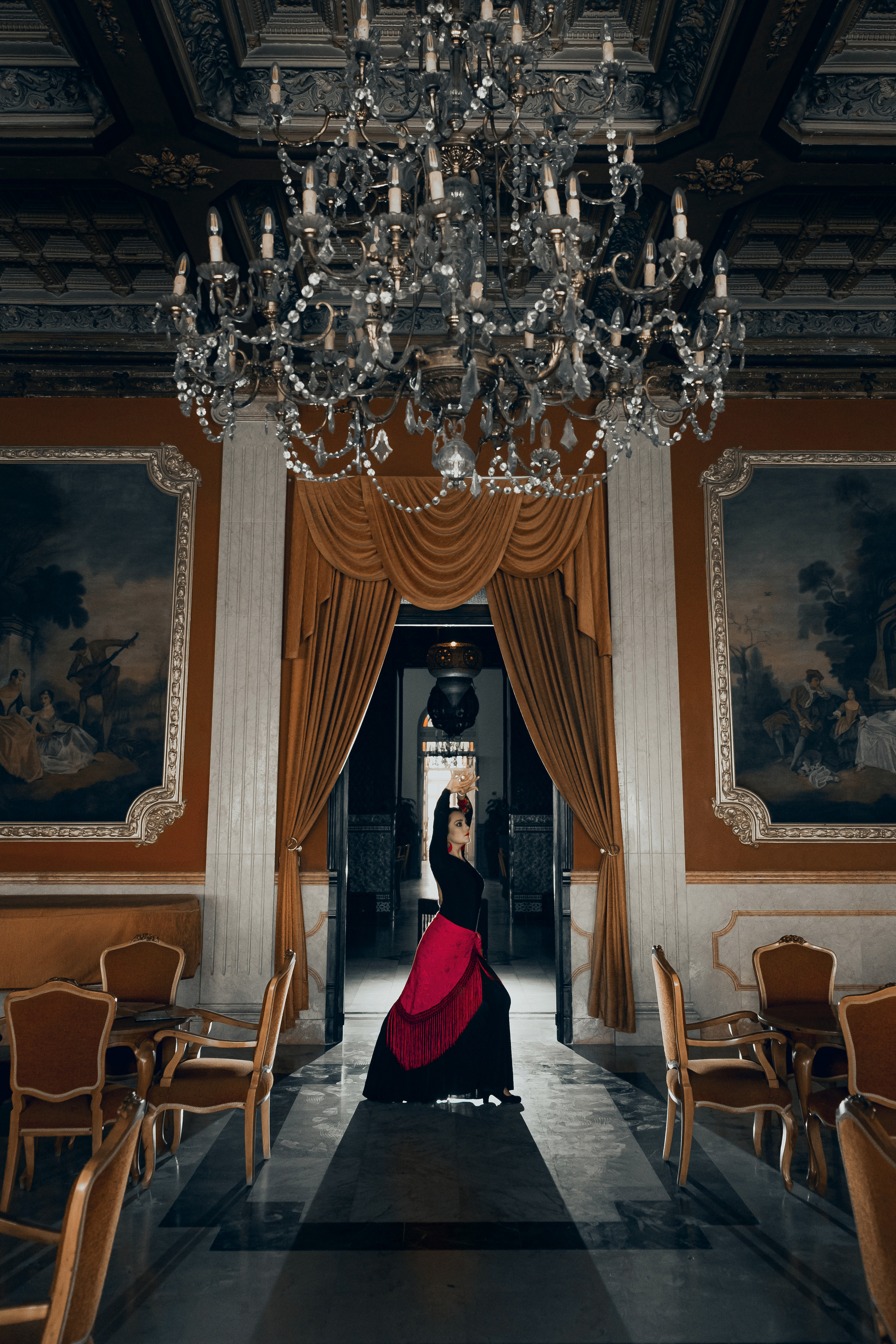 Photoshoot for a flamenco dancer in Spain