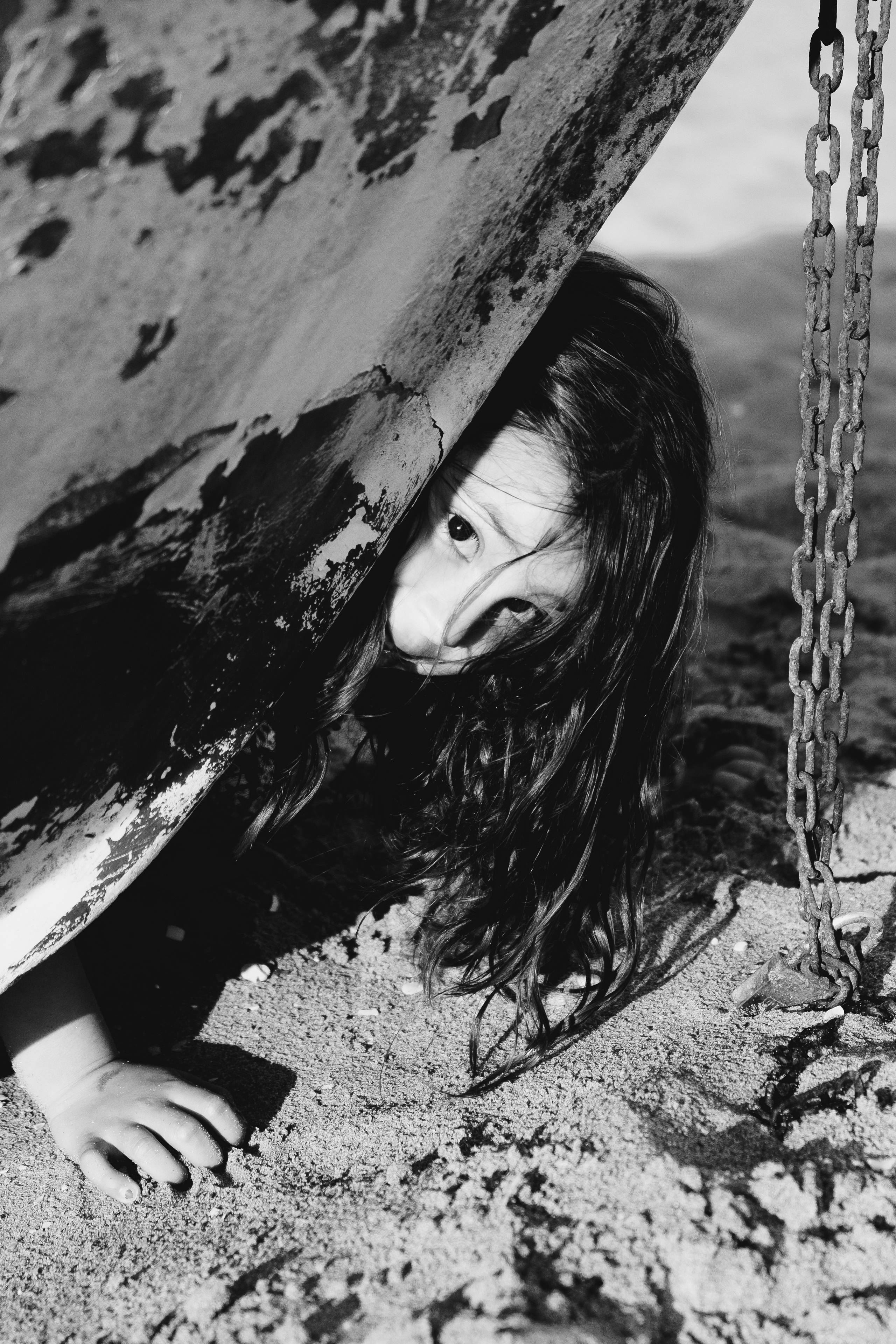 Fun family photo session on the beach