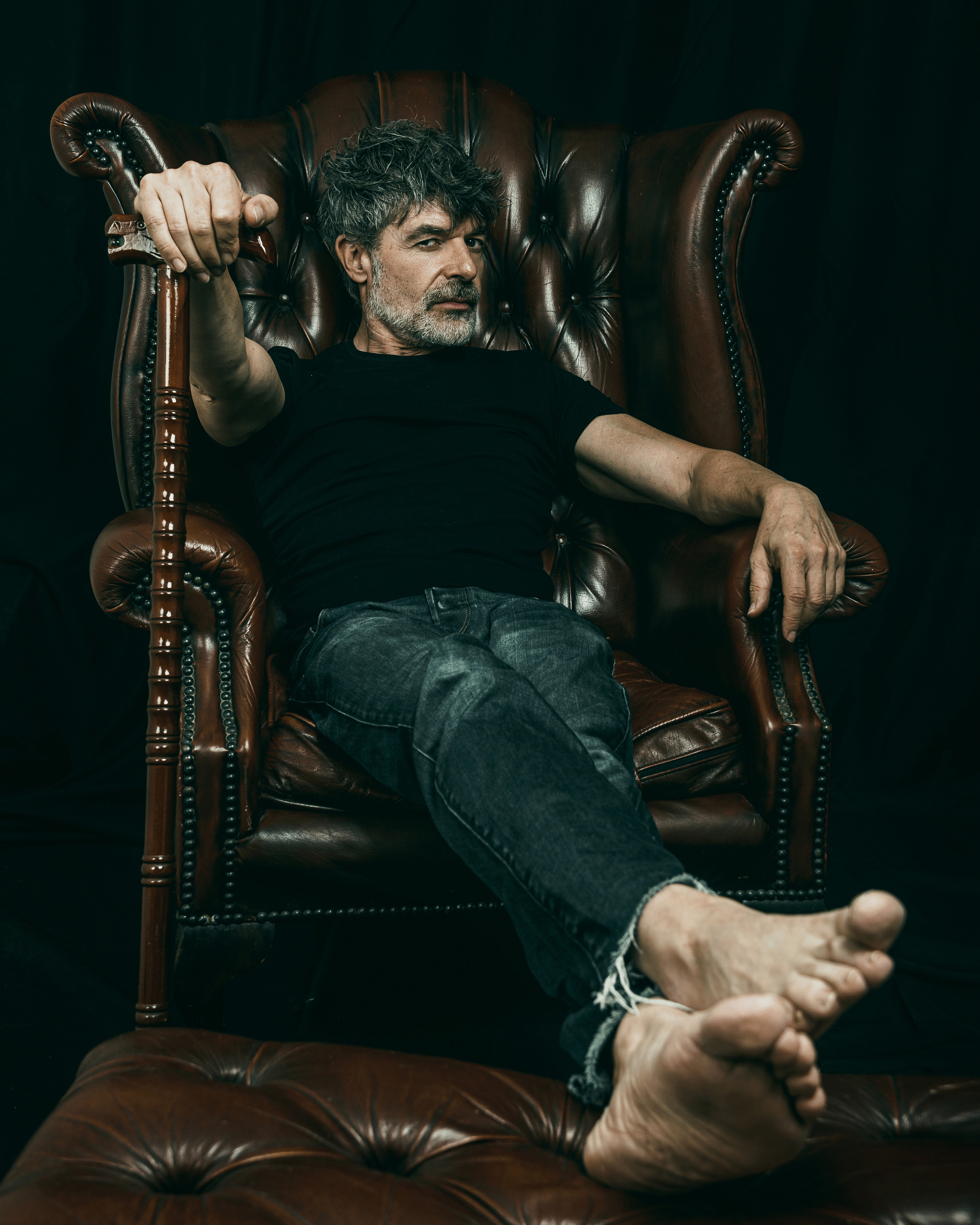 Nacho Guerreros. Studio photo session for a Spanish actor