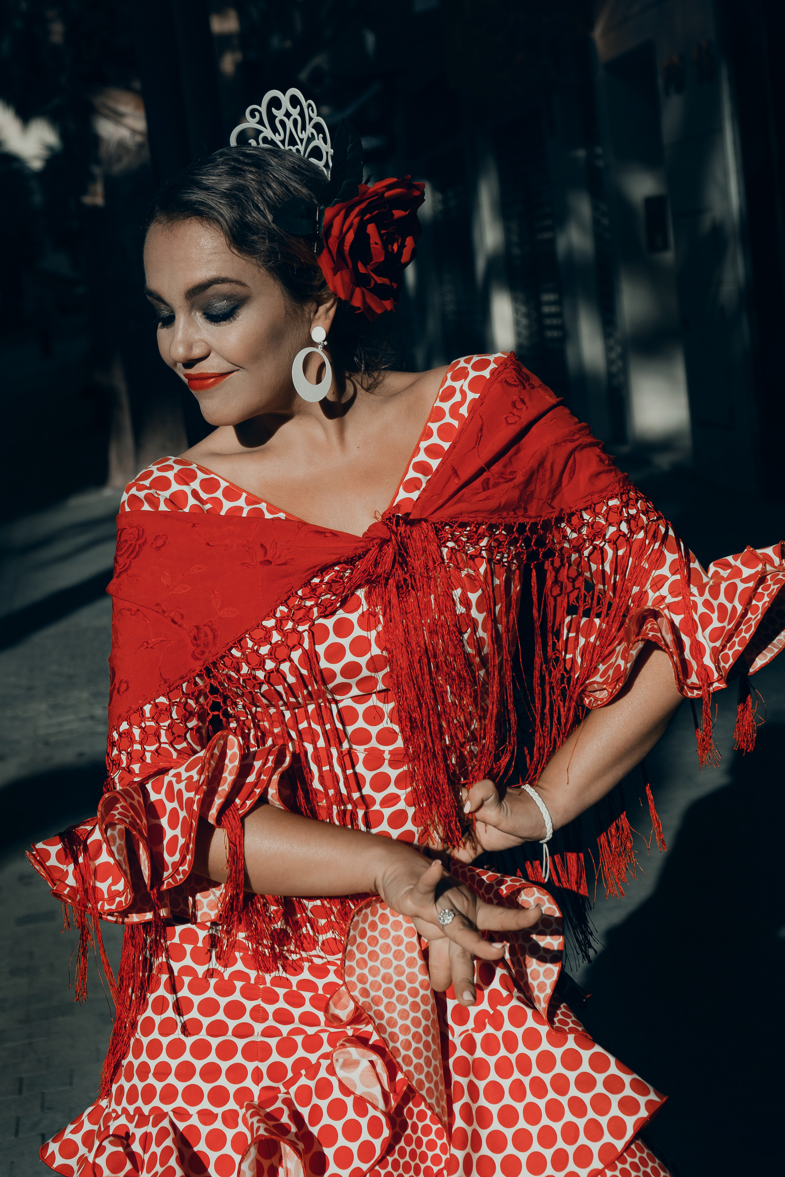 Photoshoot for a flamenco dancer in Spain