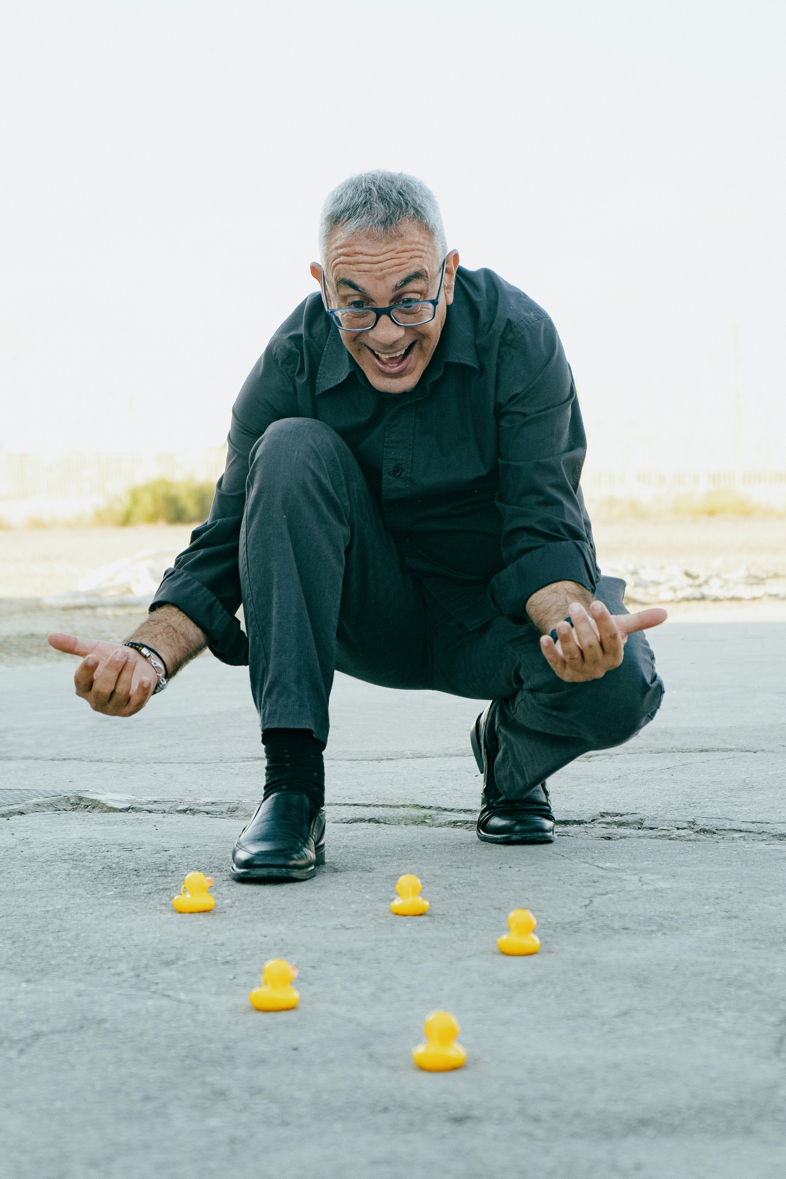 Dani Mares. A fun photo session with ducks for an artist