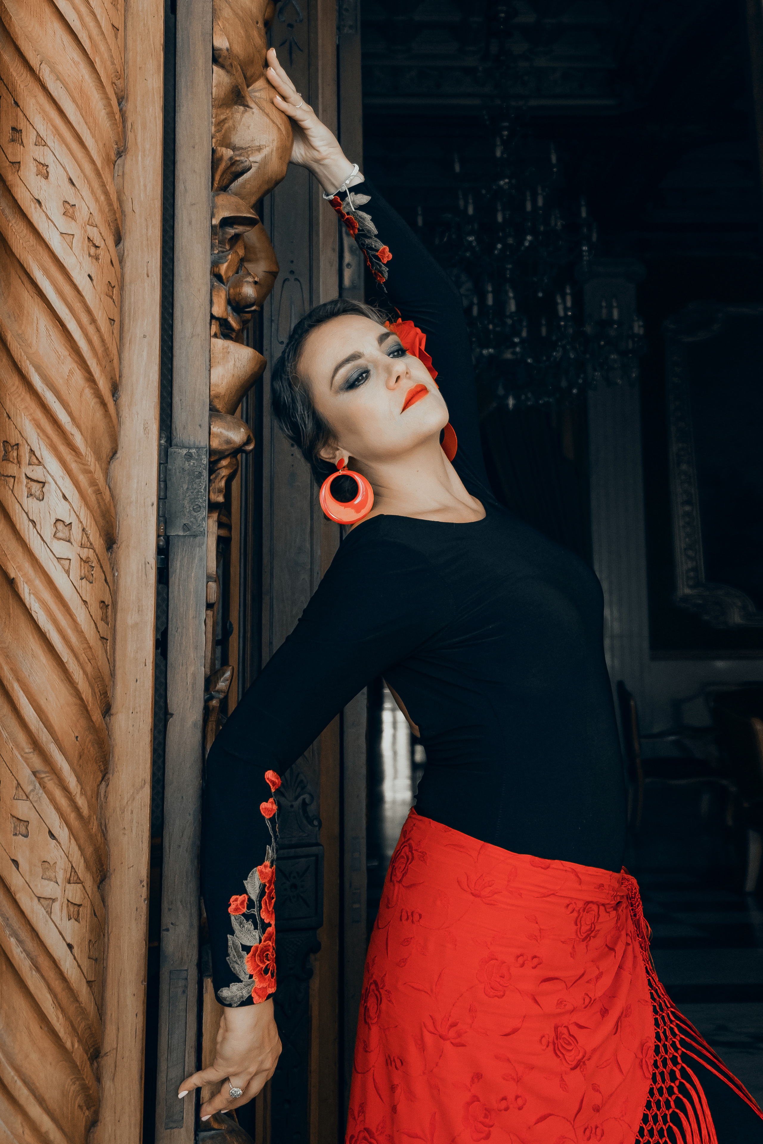 Photoshoot for a flamenco dancer in Spain