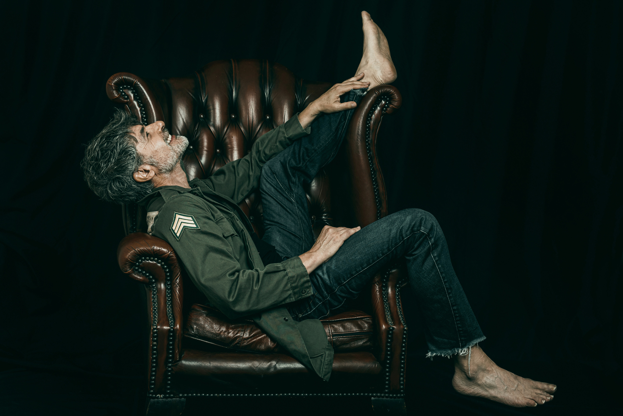 Nacho Guerreros. Studio photo session for a Spanish actor