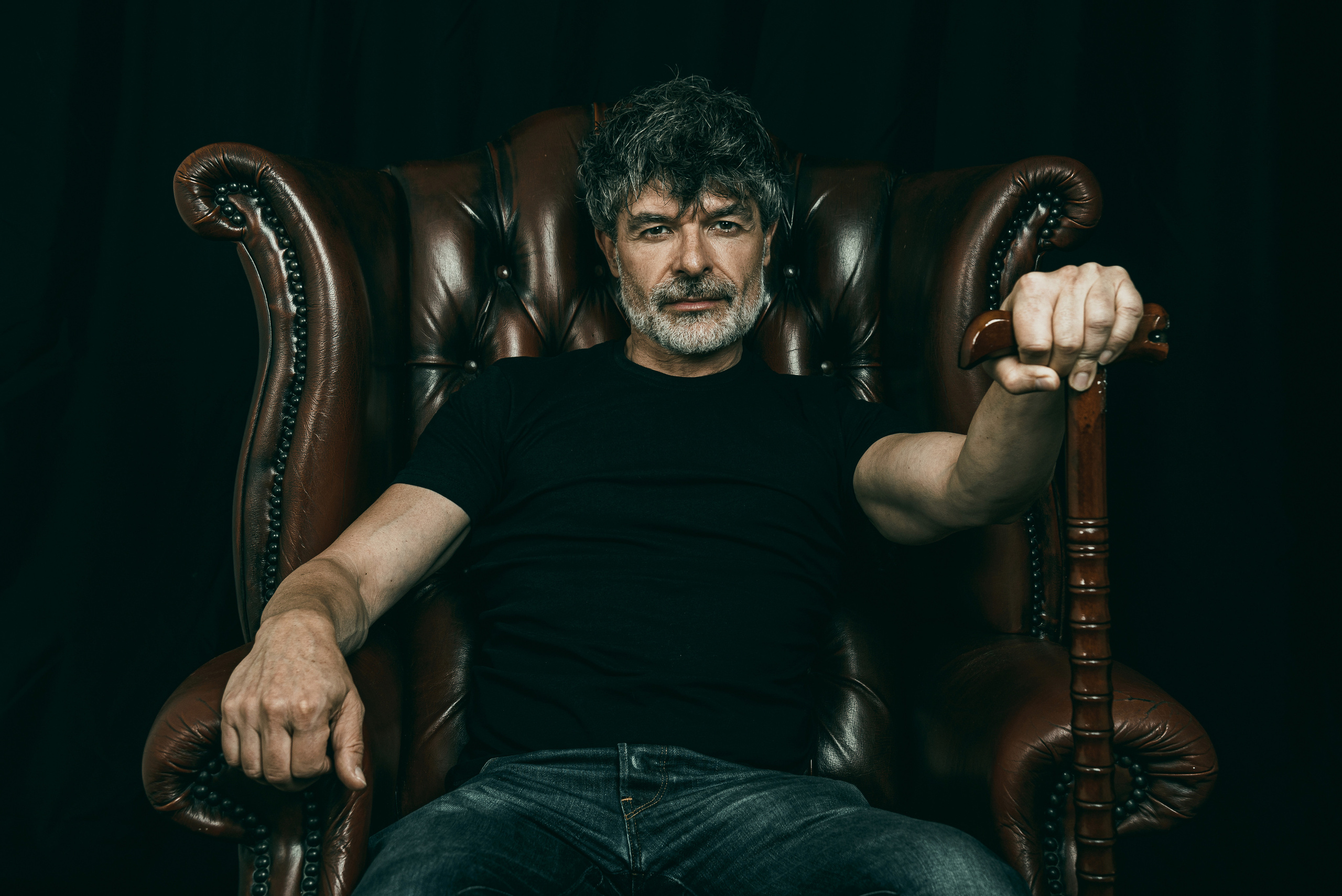 Nacho Guerreros. Studio photo session for a Spanish actor