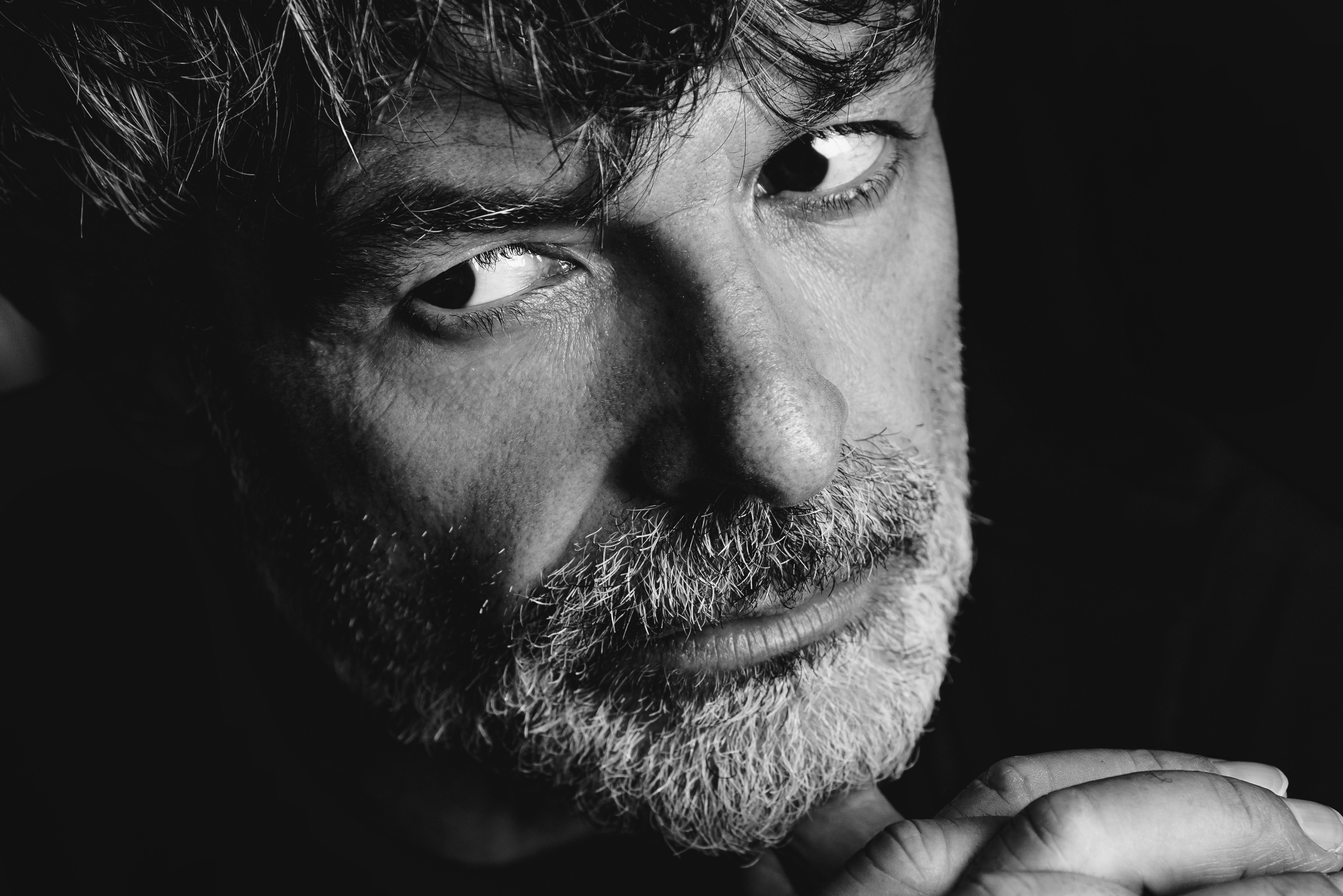 Nacho Guerreros. Studio photo session for a Spanish actor