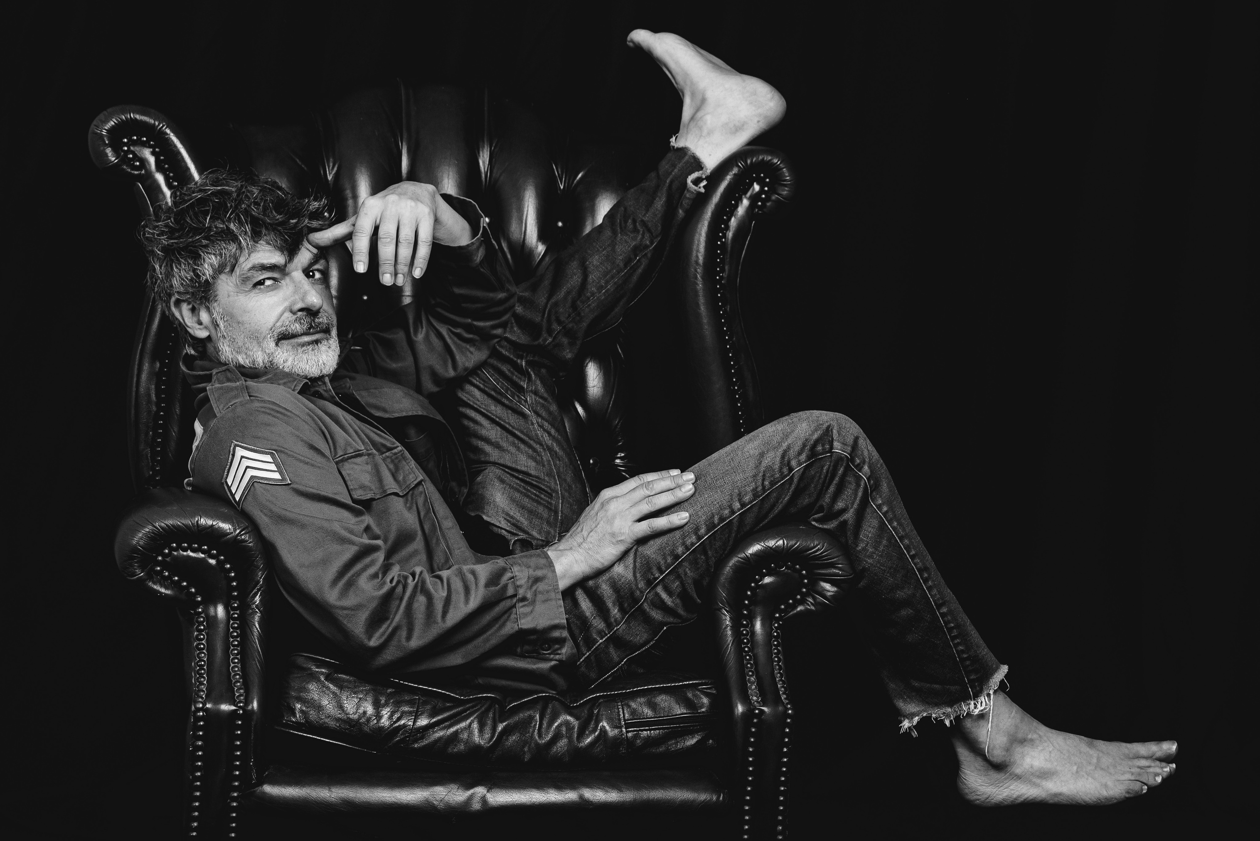 Nacho Guerreros. Studio photo session for a Spanish actor