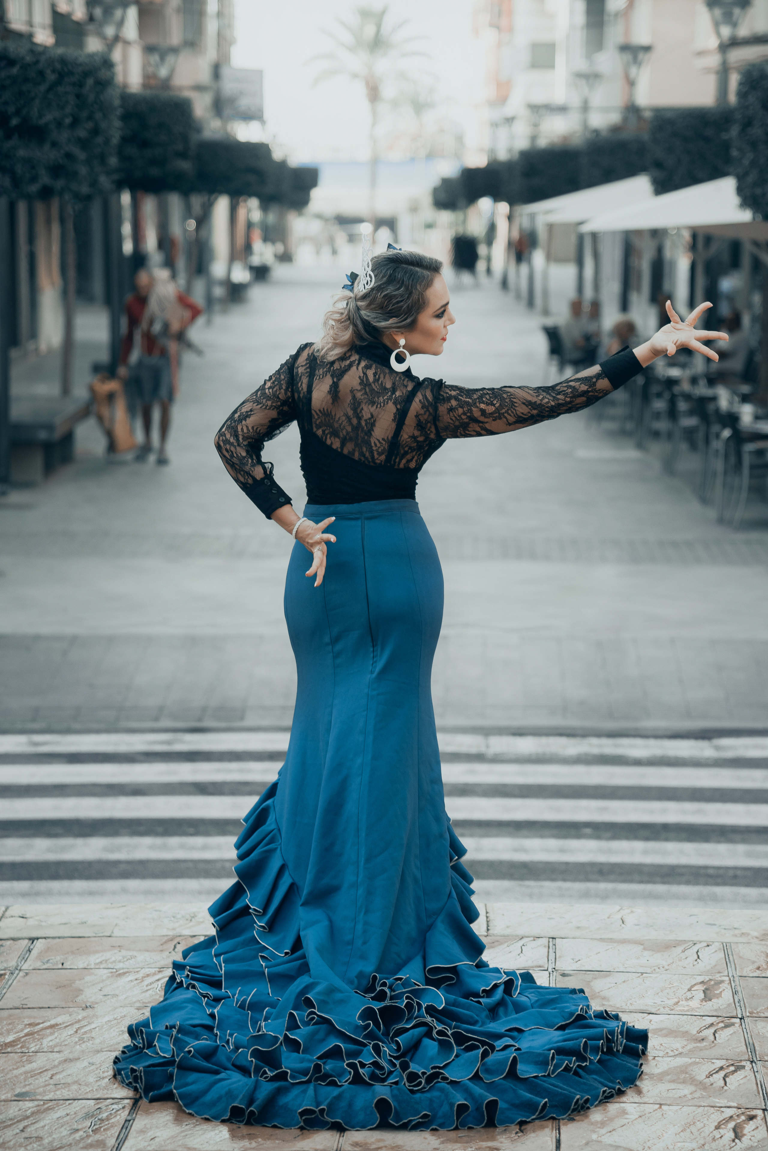Photoshoot for a flamenco dancer in Spain