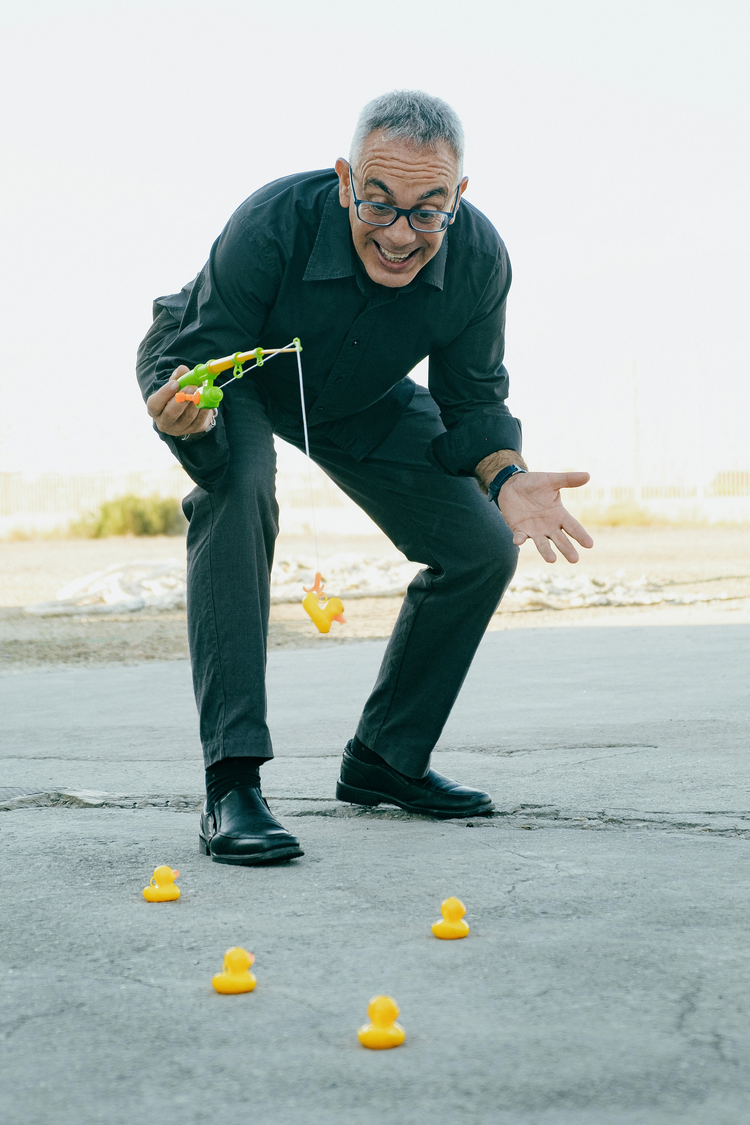 Dani Mares. A fun photo session with ducks for an artist