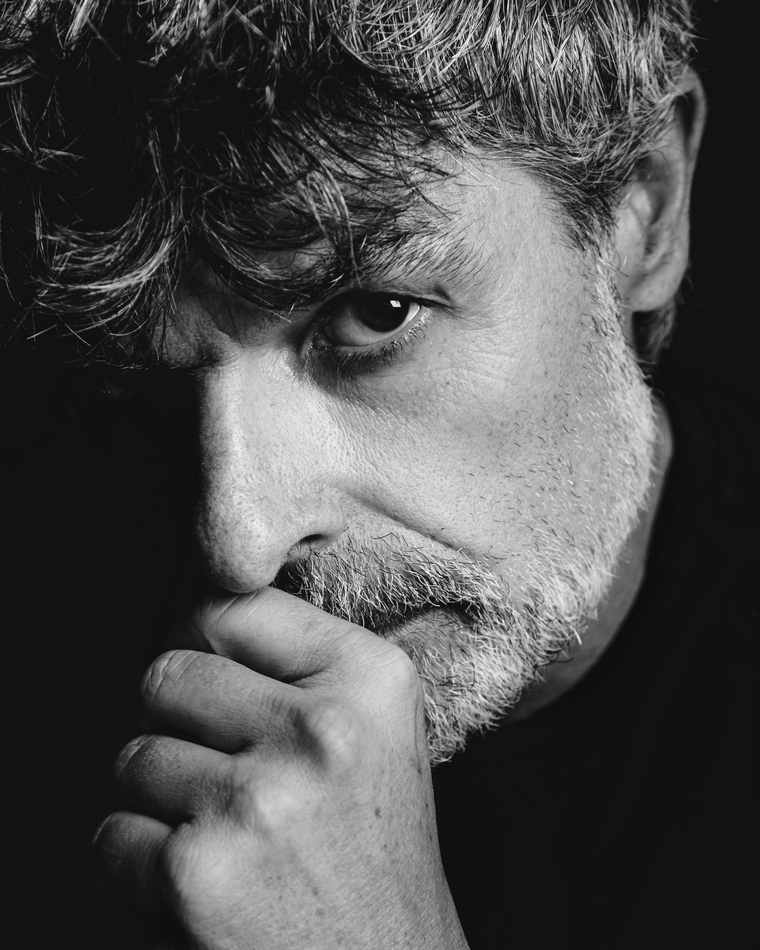 Nacho Guerreros. Studio photo session for a Spanish actor