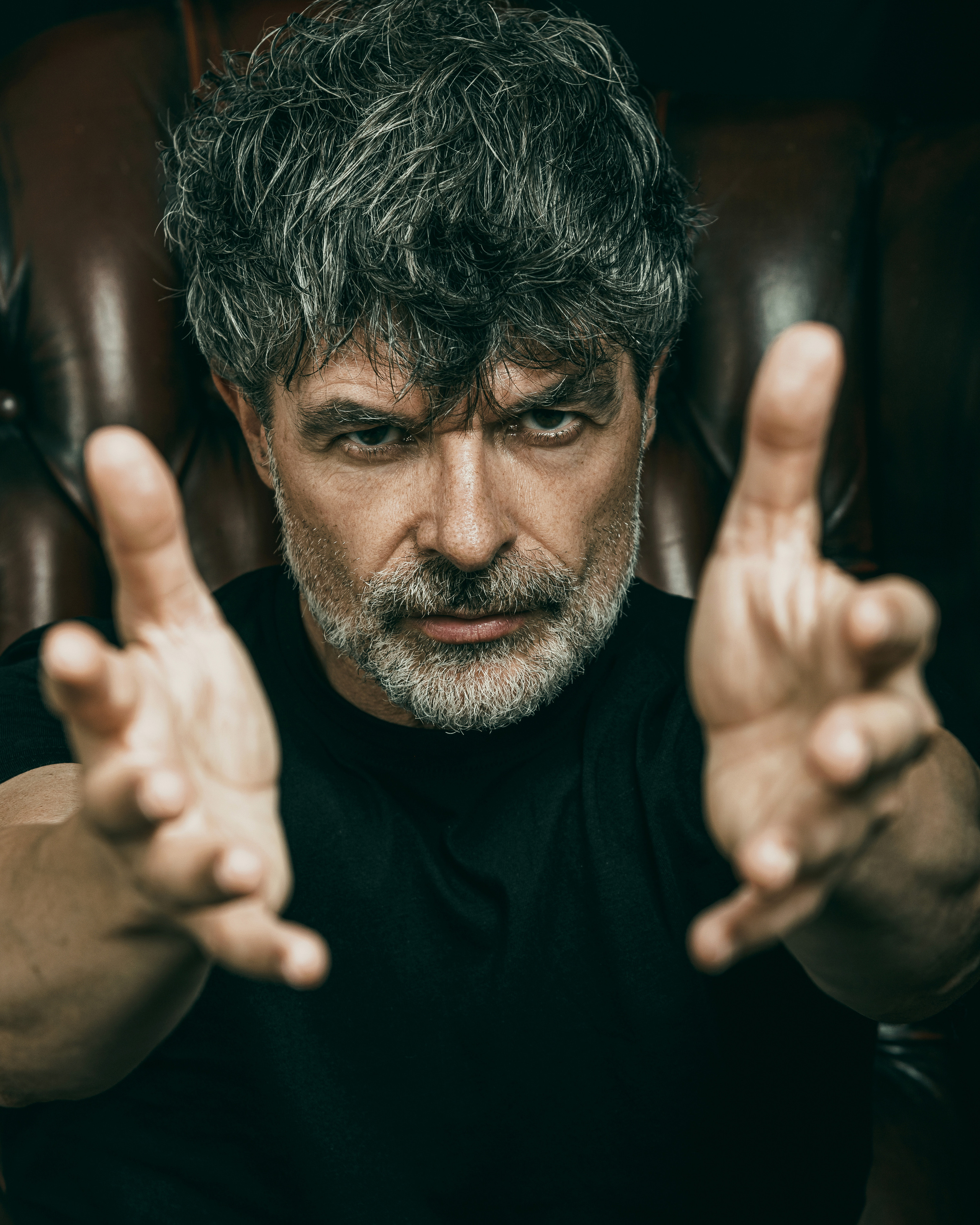 Nacho Guerreros. Studio photo session for a Spanish actor