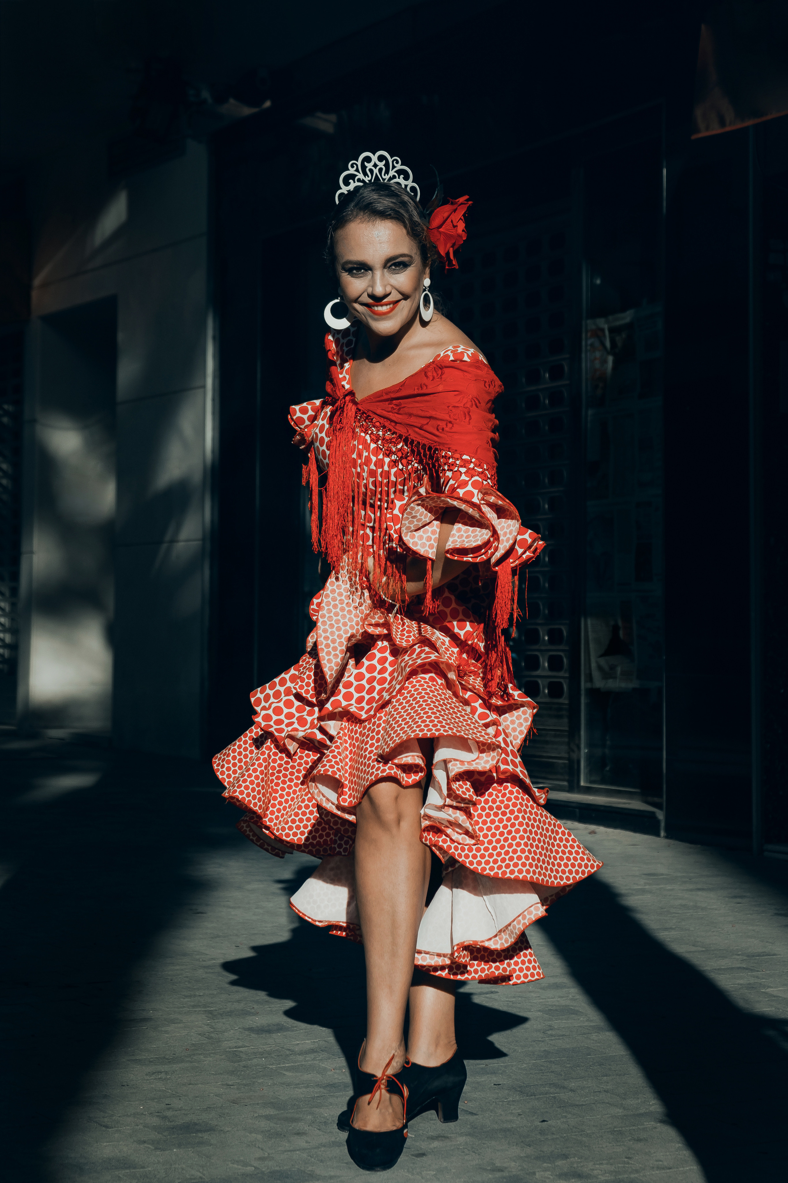 Photoshoot for a flamenco dancer in Spain