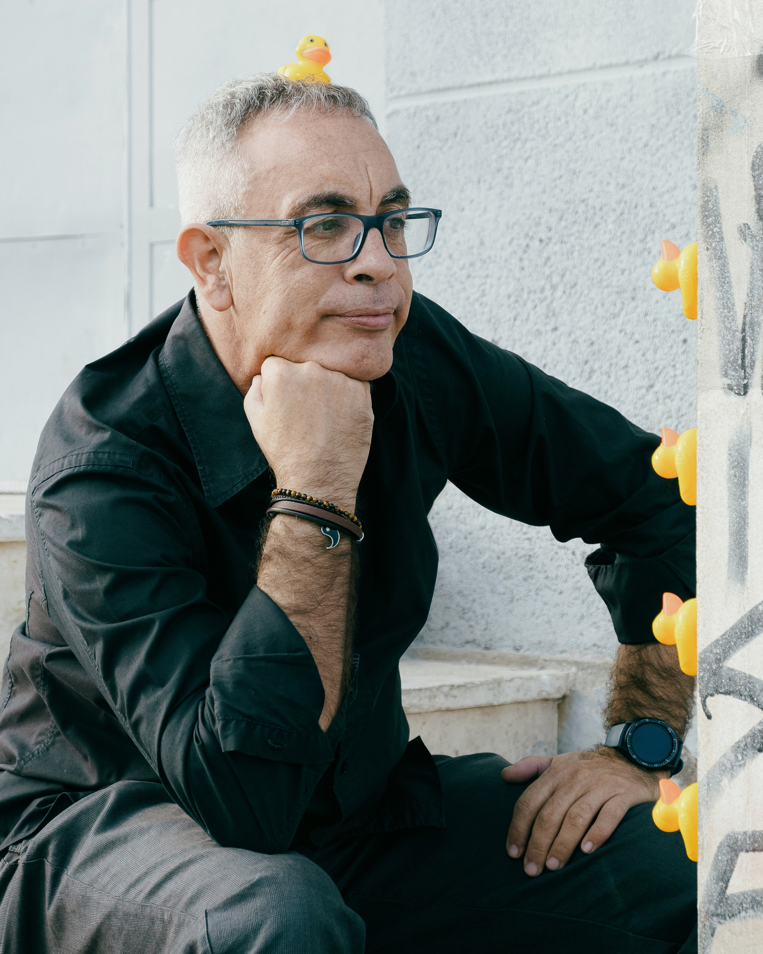 Dani Mares. A fun photo session with ducks for an artist