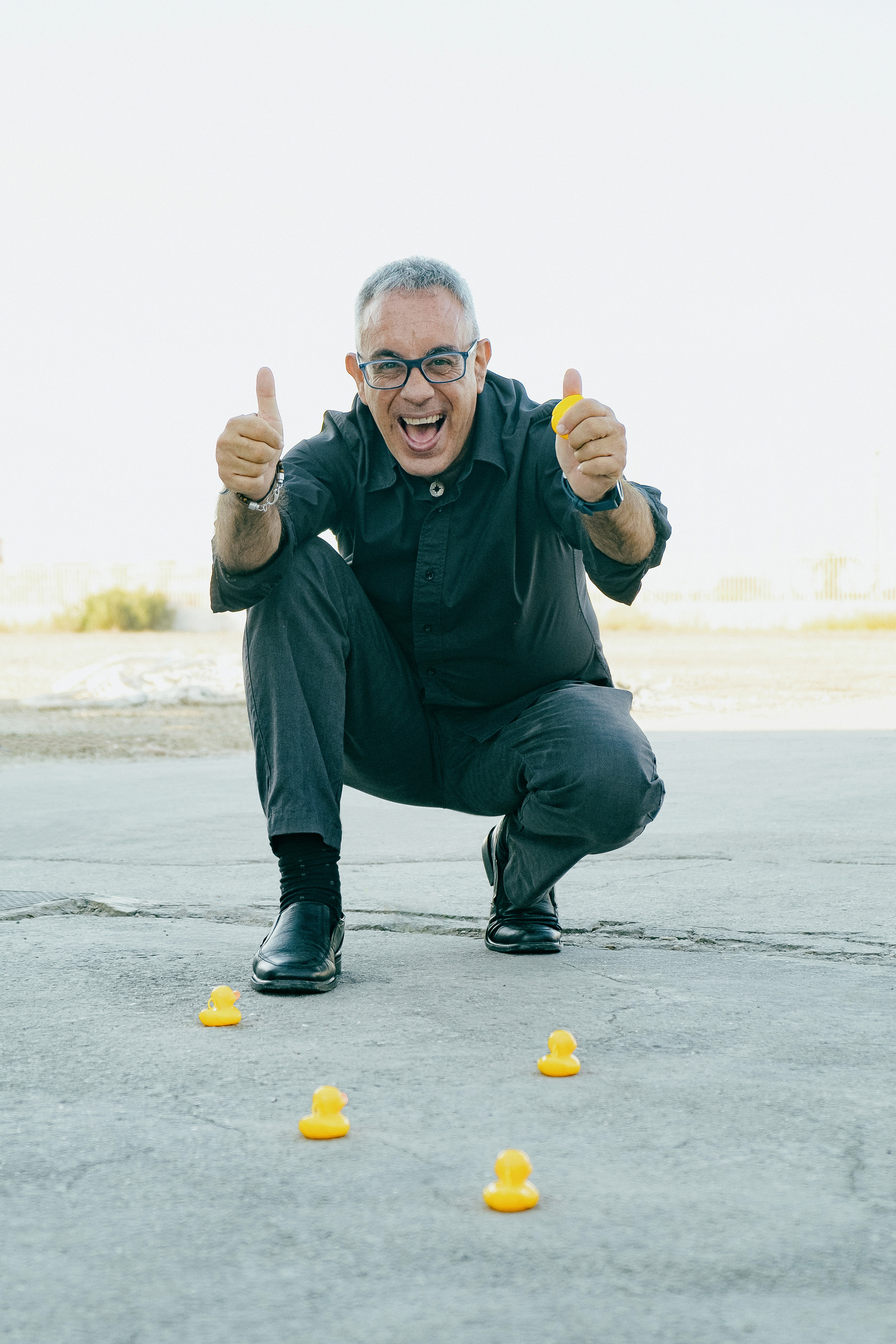 Dani Mares. A fun photo session with ducks for an artist