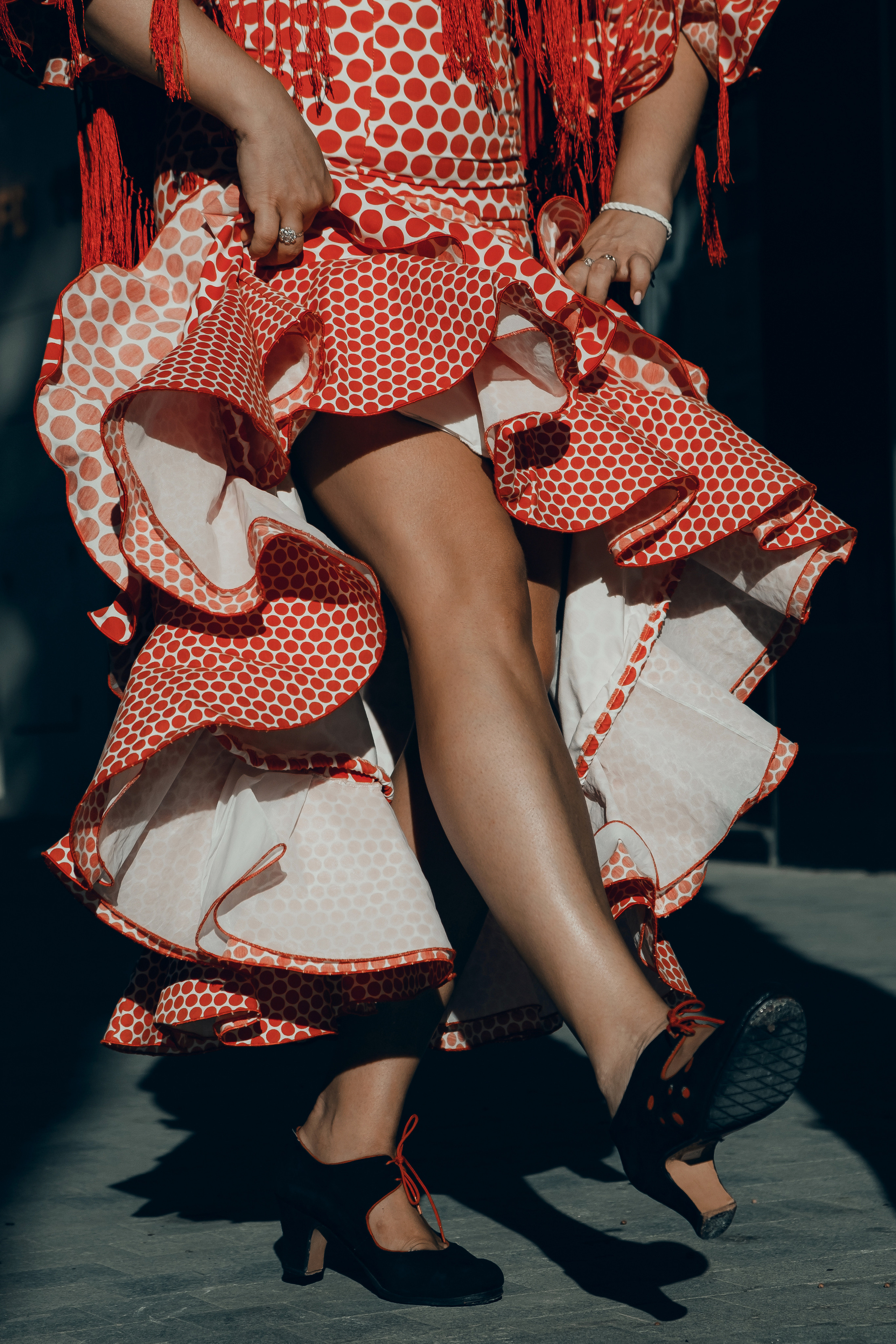 Photoshoot for a flamenco dancer in Spain
