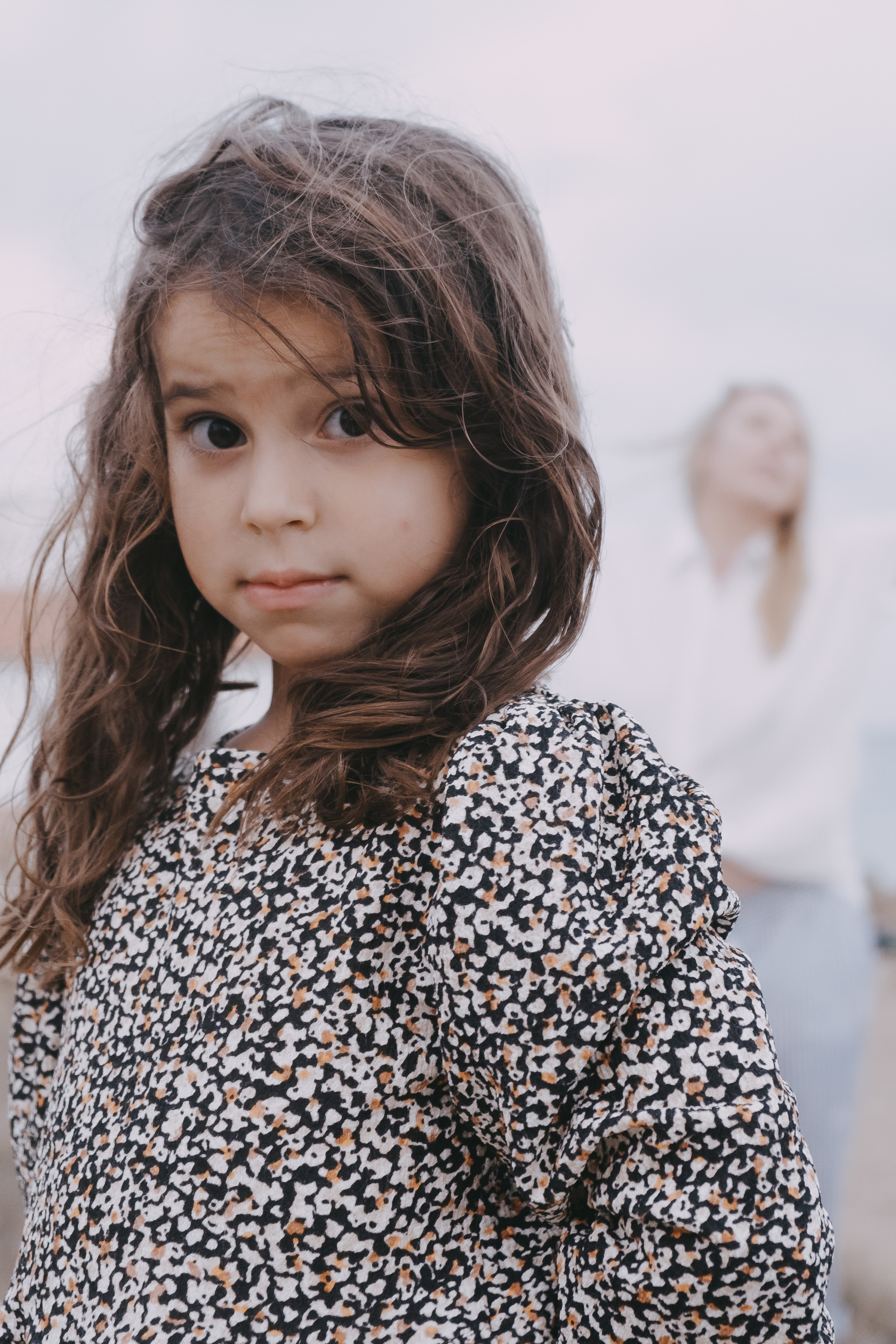 Fun family photo session on the beach