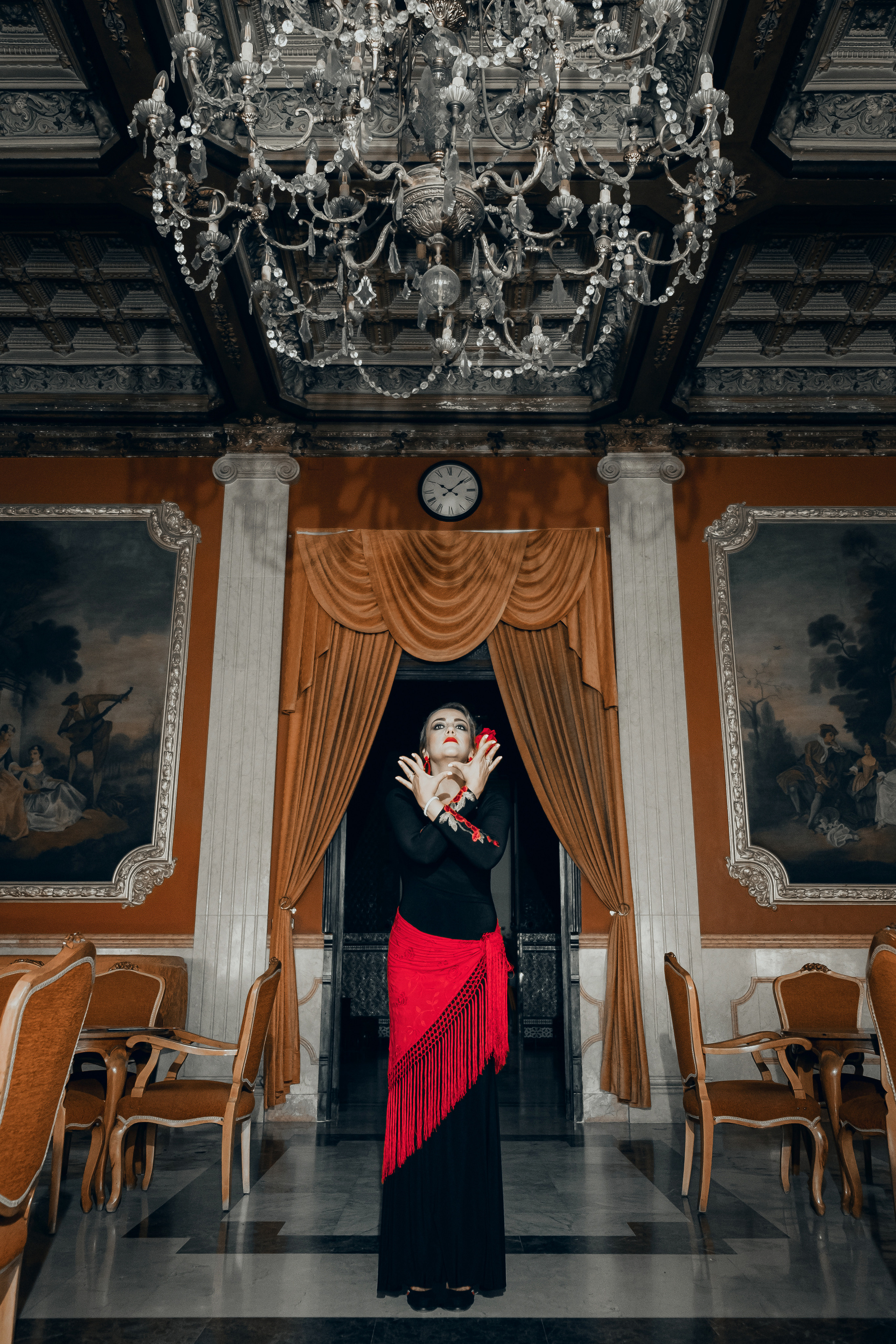 Photoshoot for a flamenco dancer in Spain