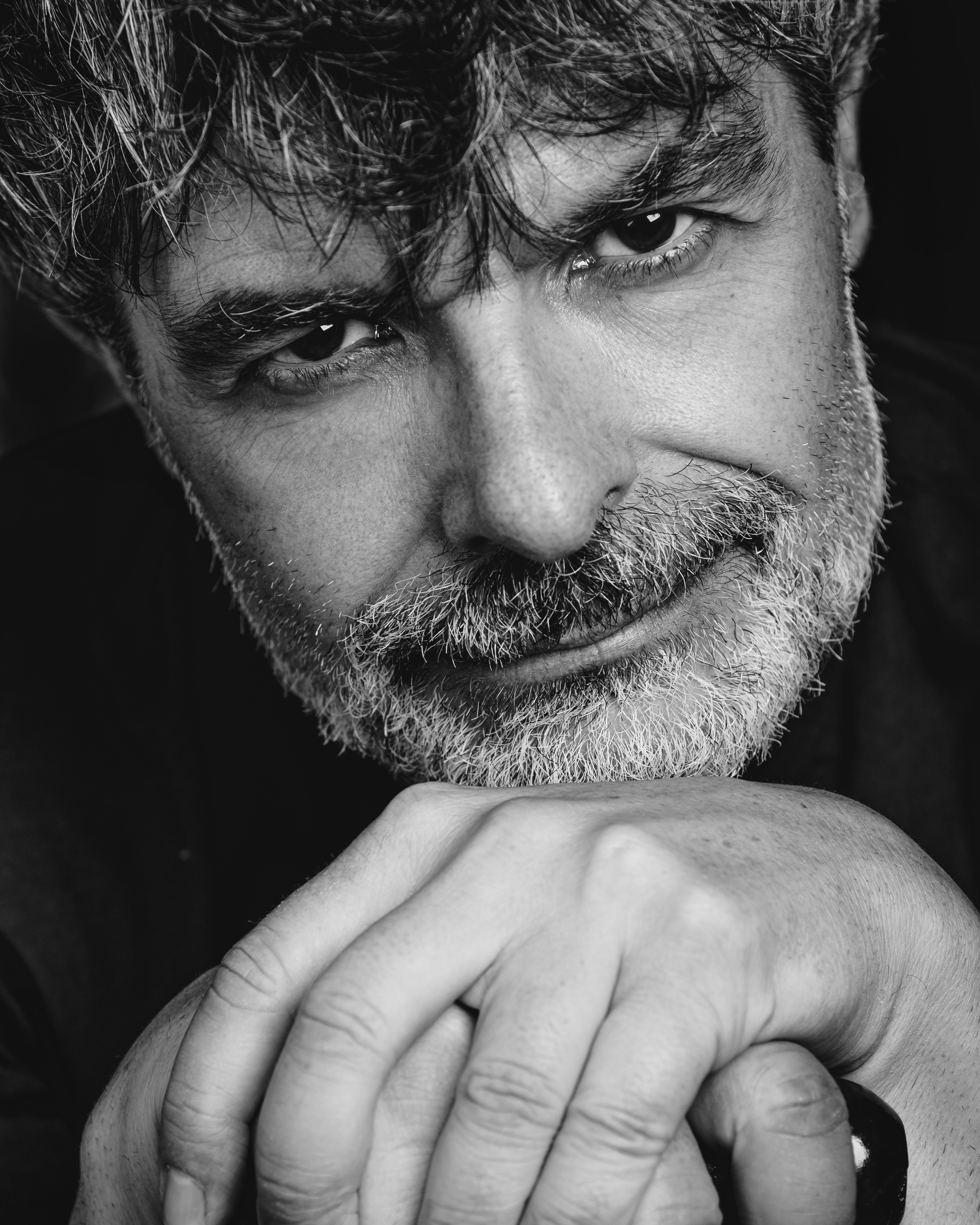 Nacho Guerreros. Studio photo session for a Spanish actor