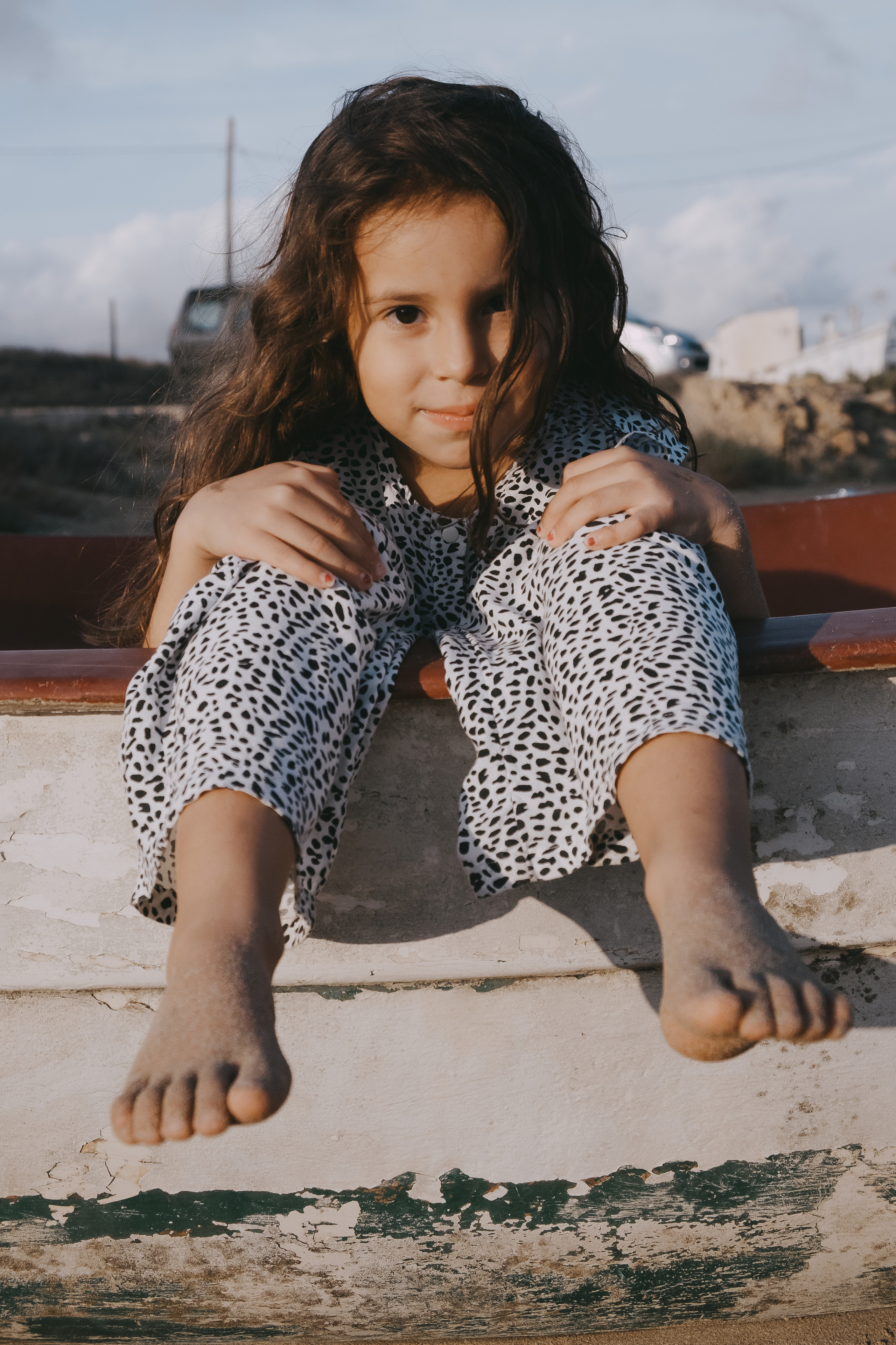 Fun family photo session on the beach