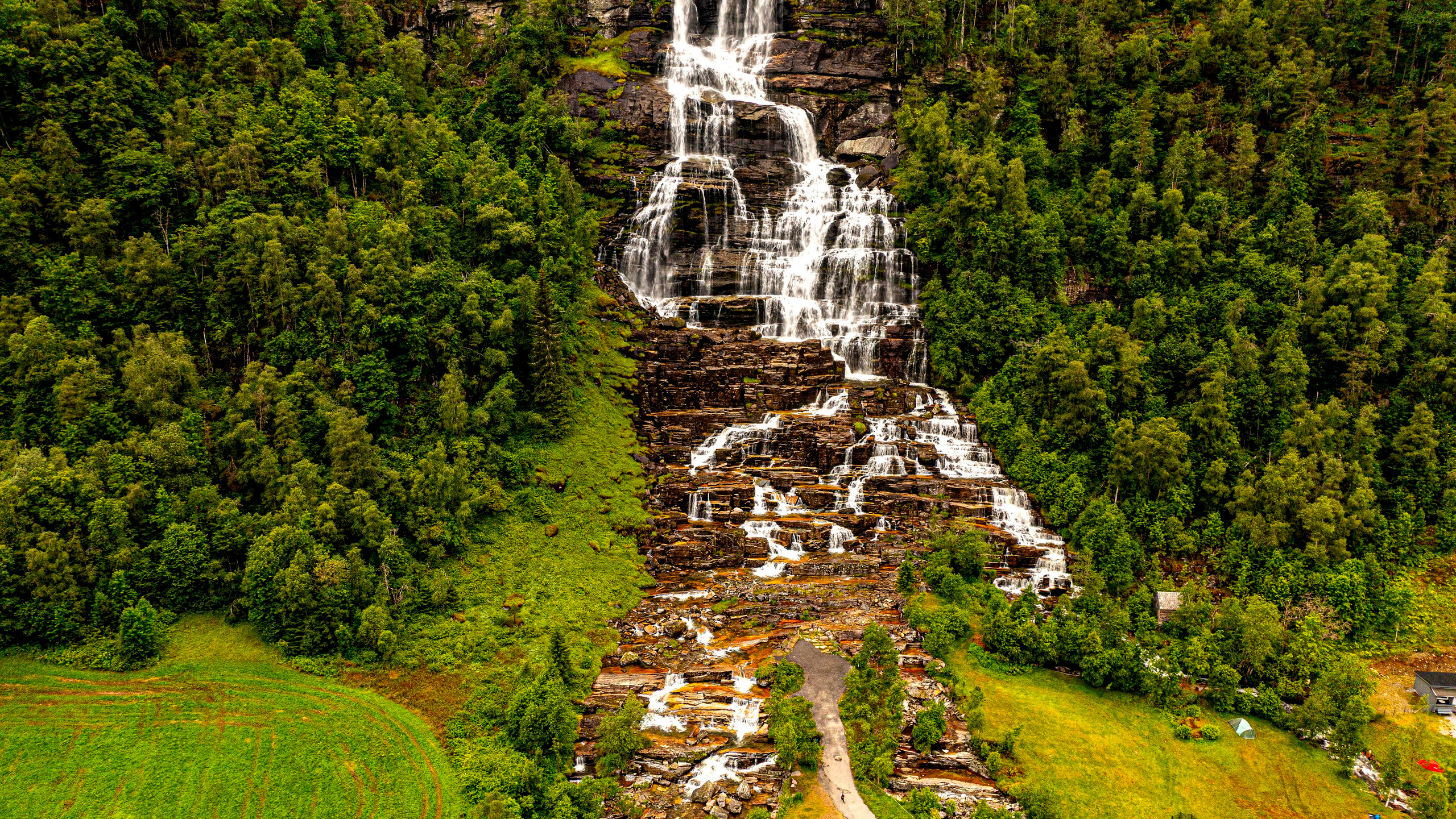 151.Tvindefossen.Norway.19.7.2022. Путешествия в формате 360......
