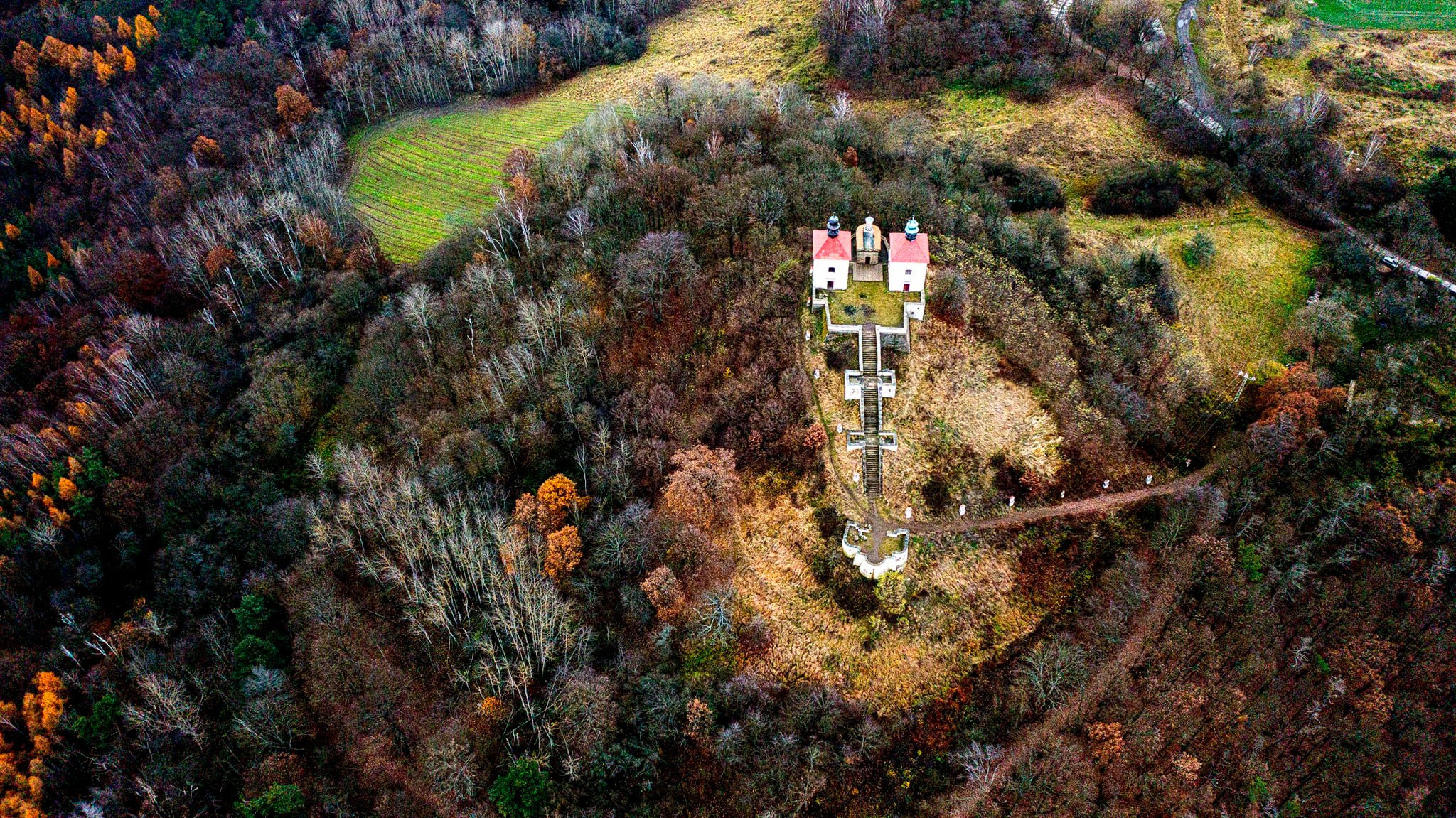 114.Kalvárie Ostré u Úštěku.20.11.2021. Путешествия в формате 360......