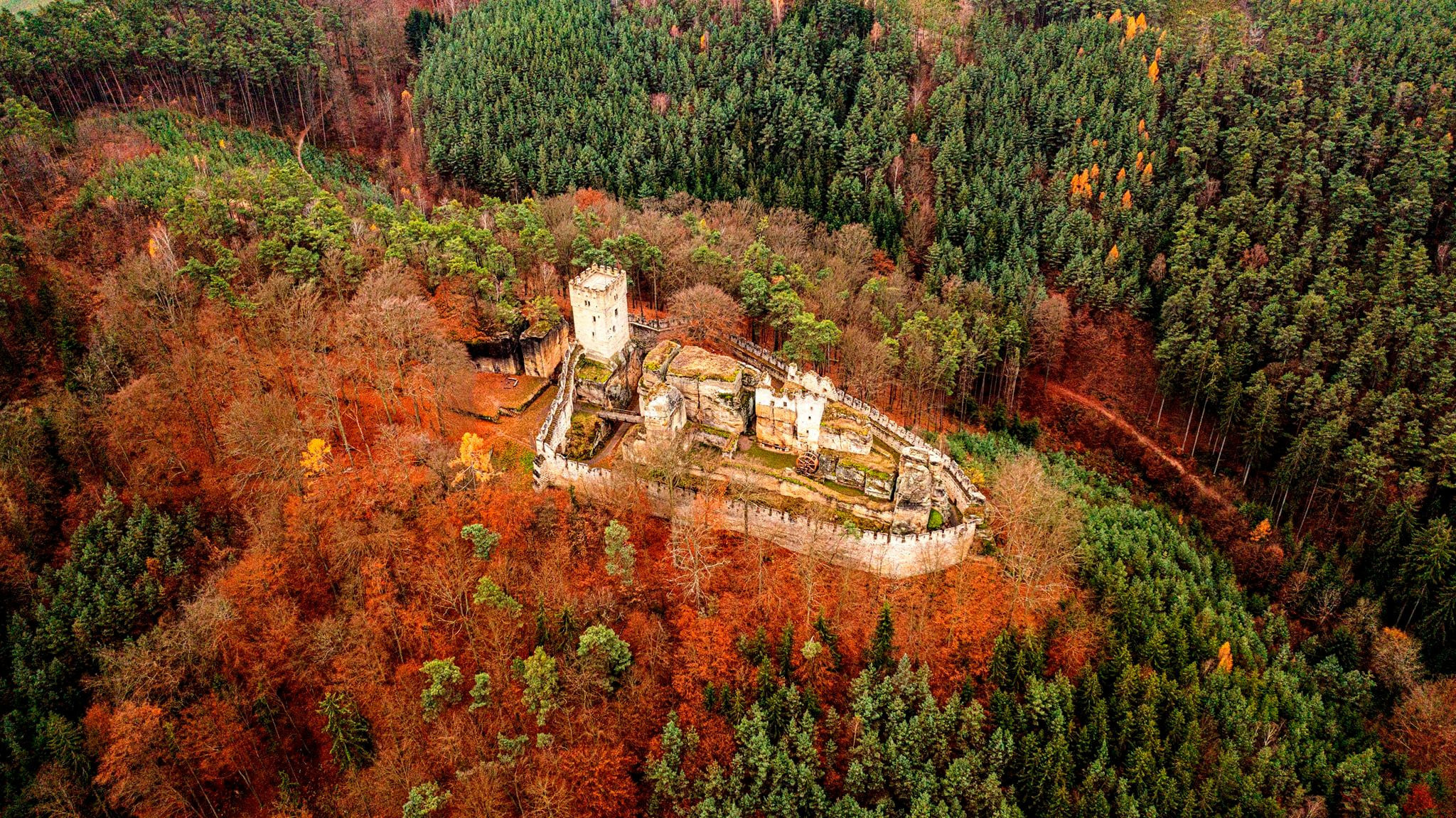 113.Развалины замка Helfenburk.20.11.2021. Путешествия в формате 360......