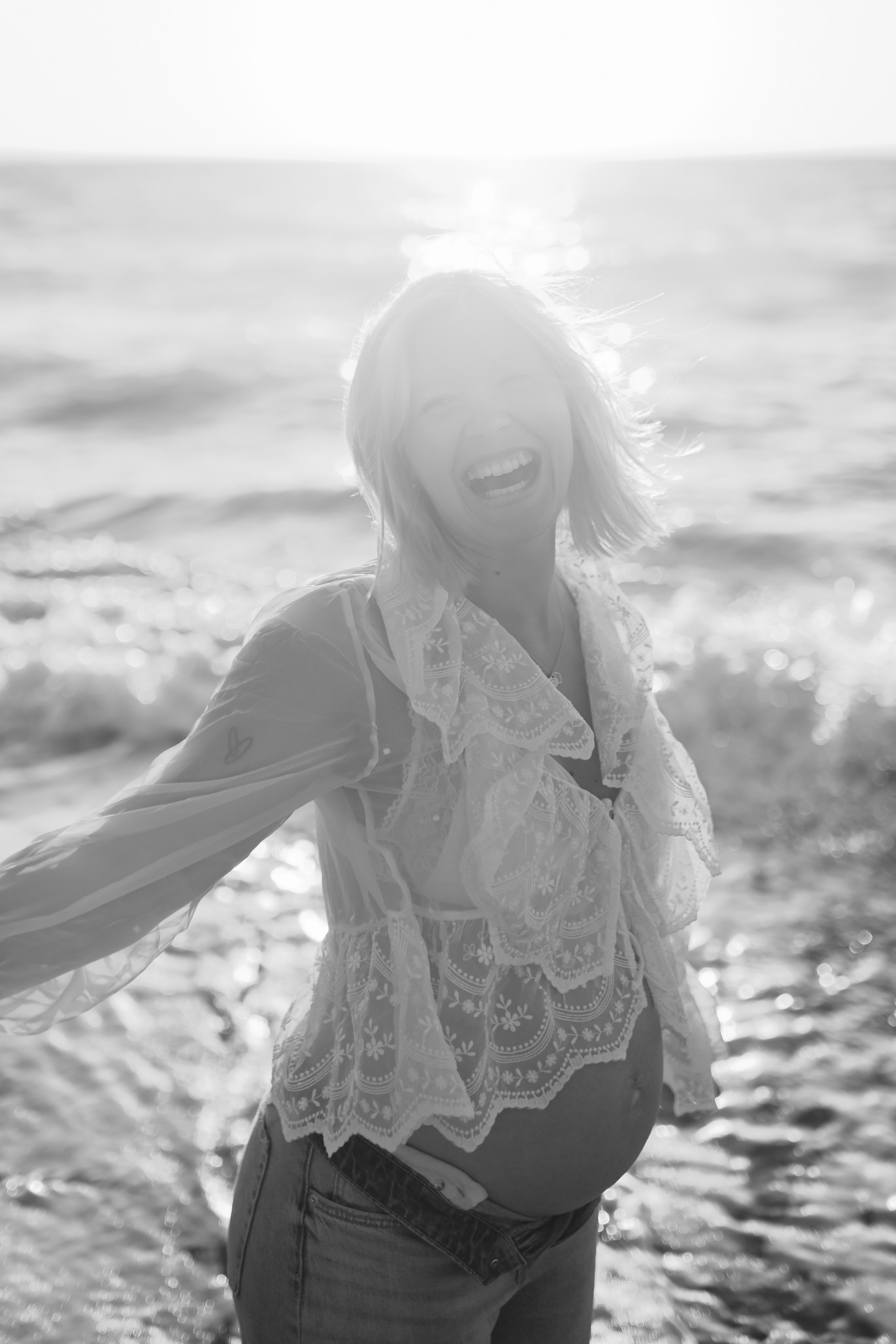 Maternity Photoshoot on the Beach in Rhodes. Photographer in Rhodes Island