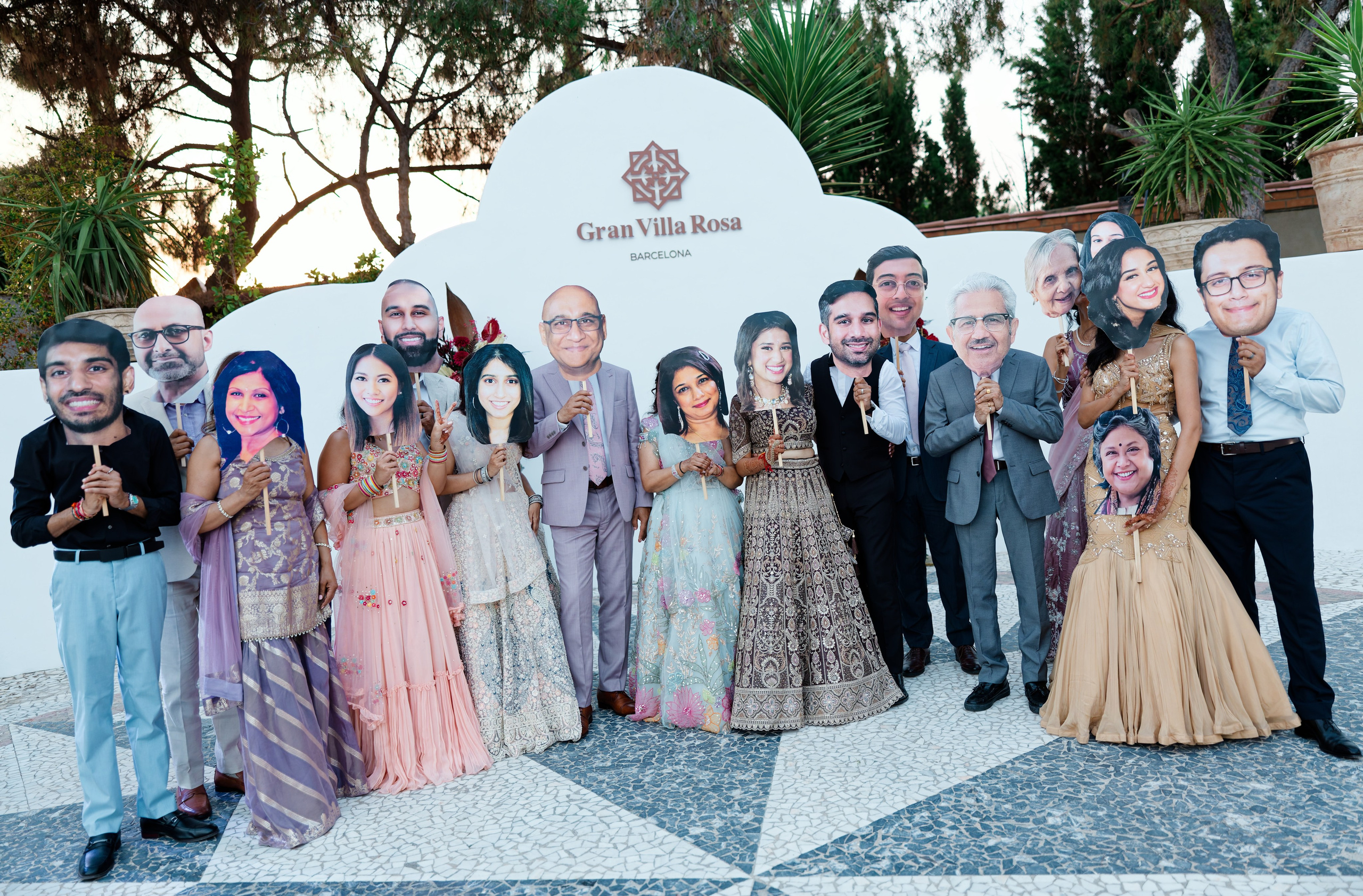Indian wedding at Gran Villa Rosa, Barcelona