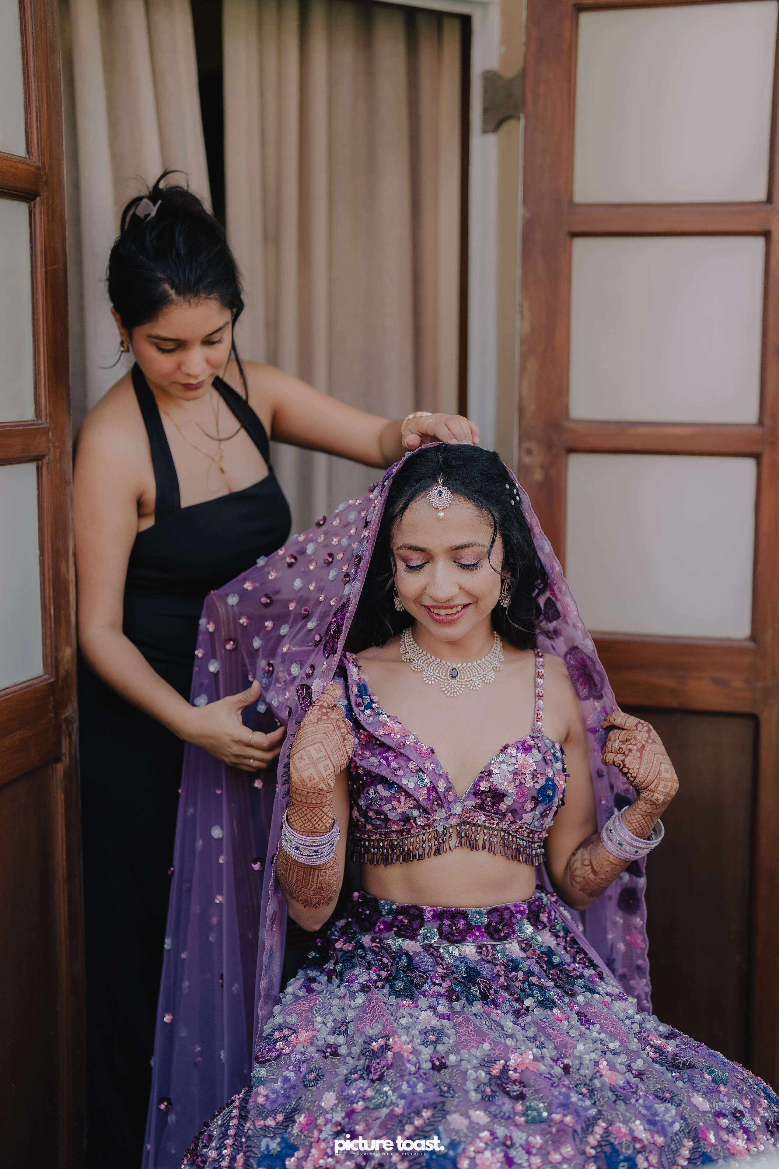 Varamala Ft. Barbie & Aneesh. Fine art Wedding Photographers in India & Canada