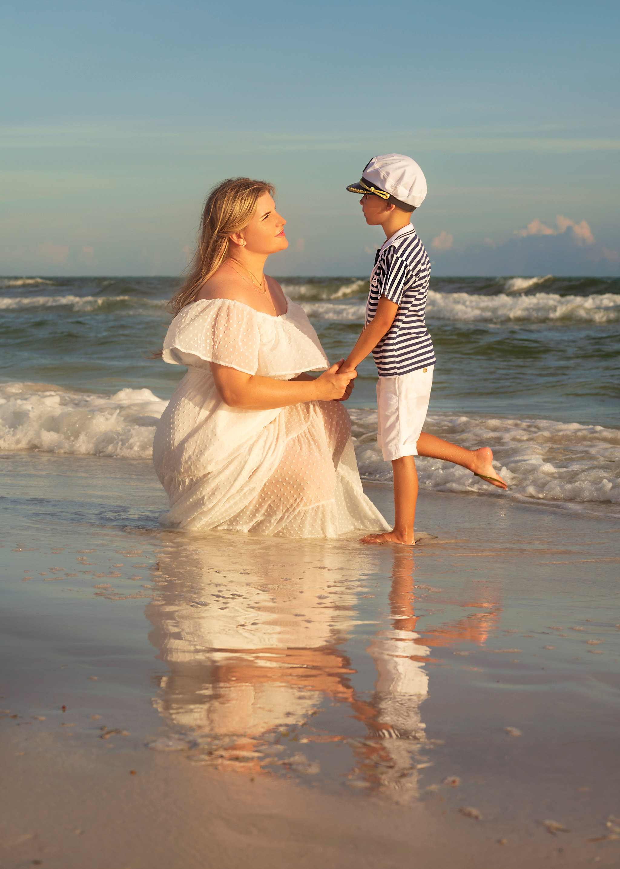 Ocean. Portrait, kids and family photographer in Wesley Chapel Alina Alice Osipova