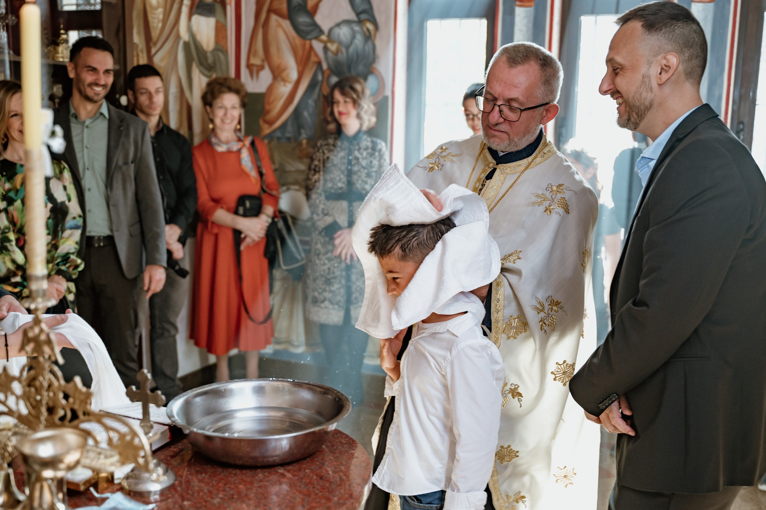 Baptism. Bojana Žuža, photographer in Belgrade, Serbia
