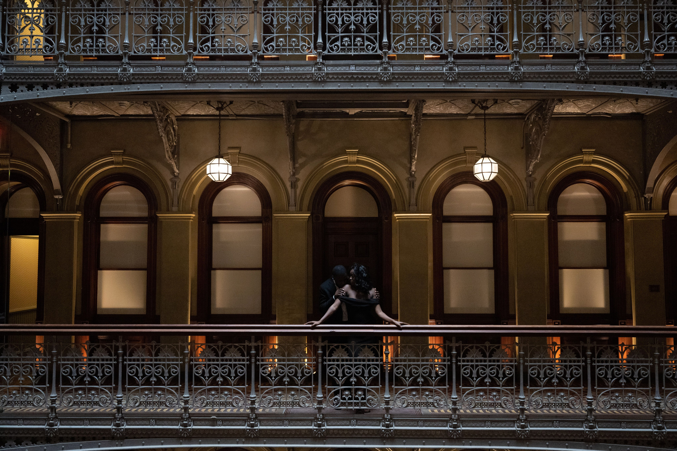 Kyana and David at The Beekman Hotel | NYC Engagement Photography