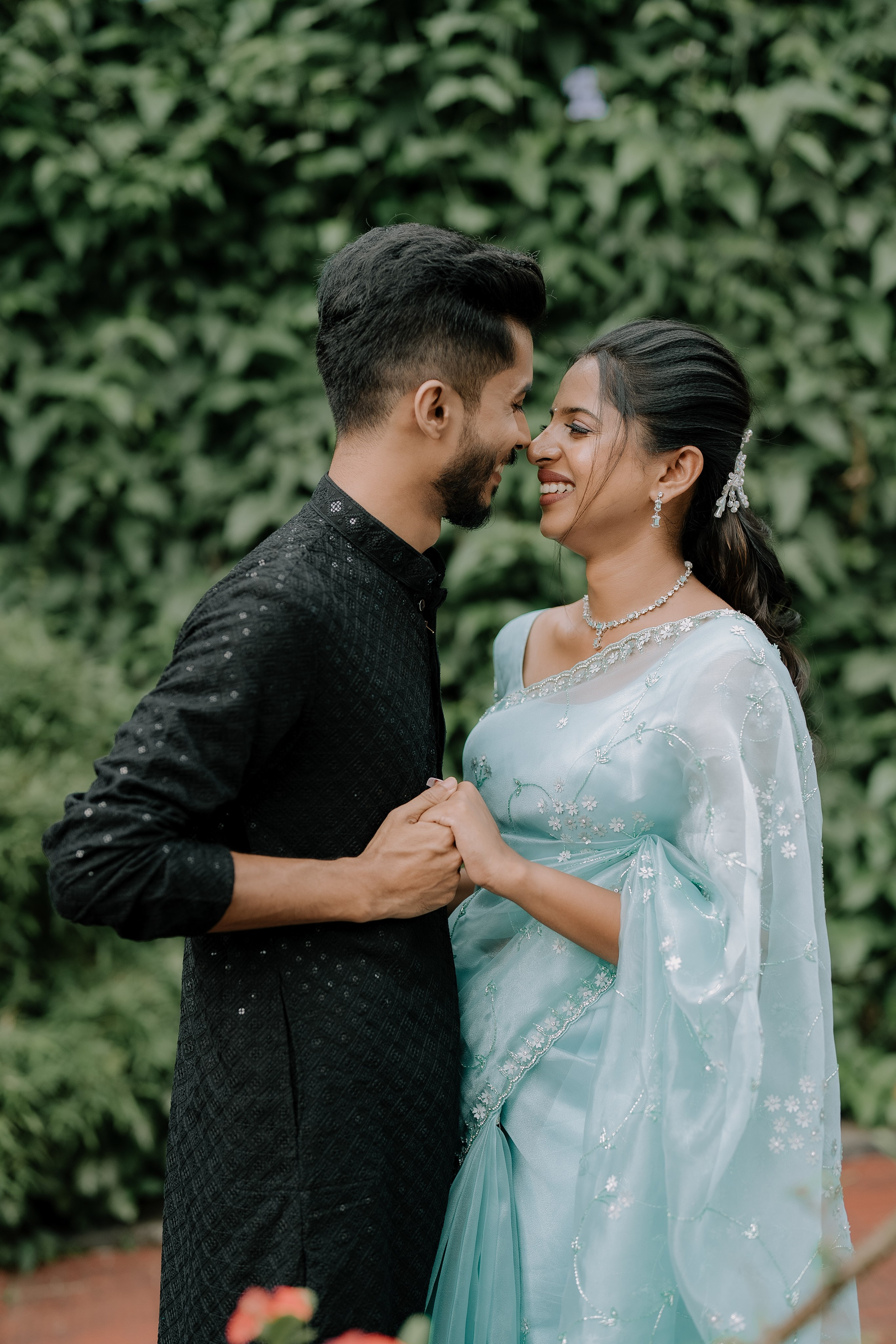 Engagement Ft. Aneesha & Mathew. Fine art Wedding Photographers in India & Canada