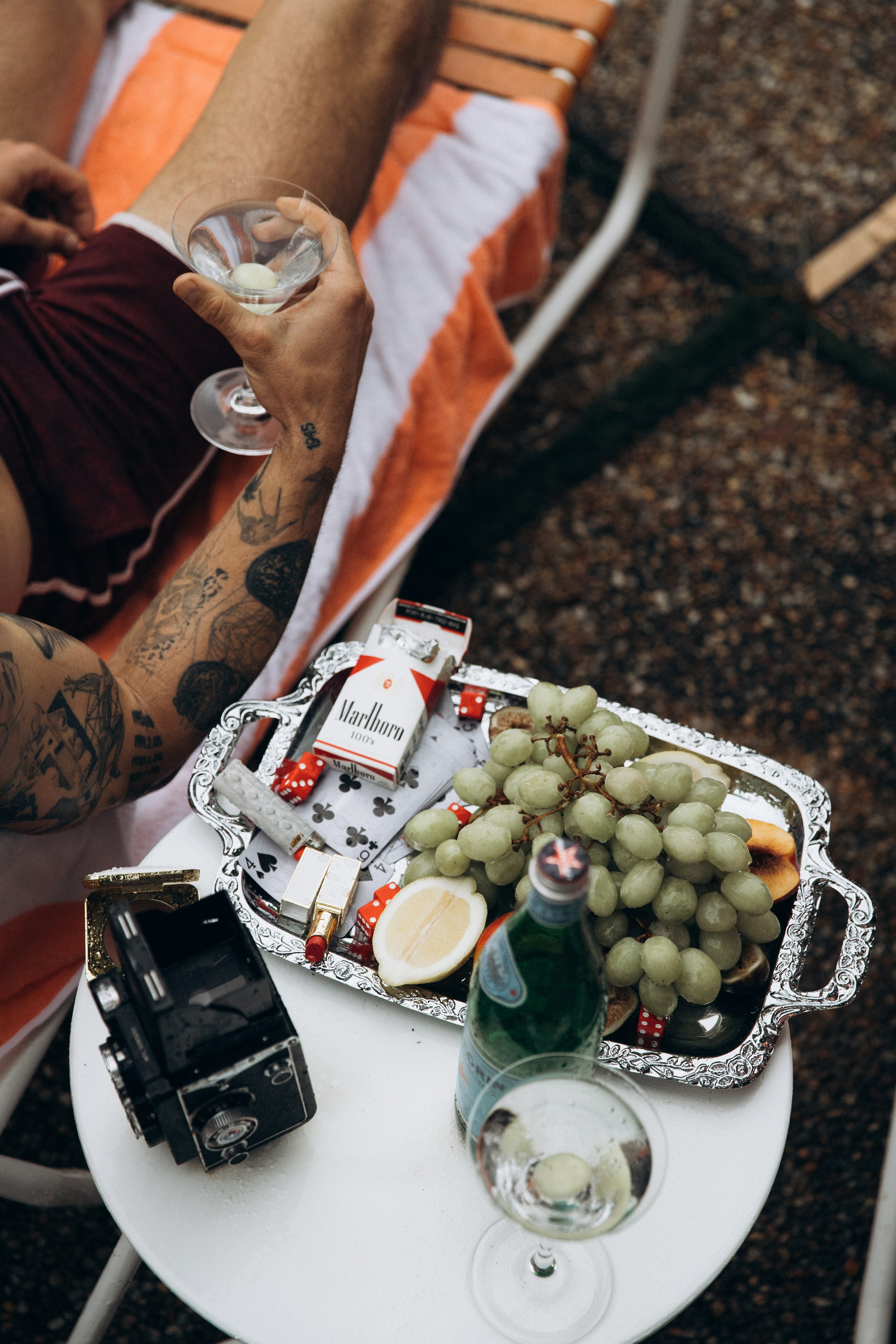 Editorial Retro Pool Session in Miami