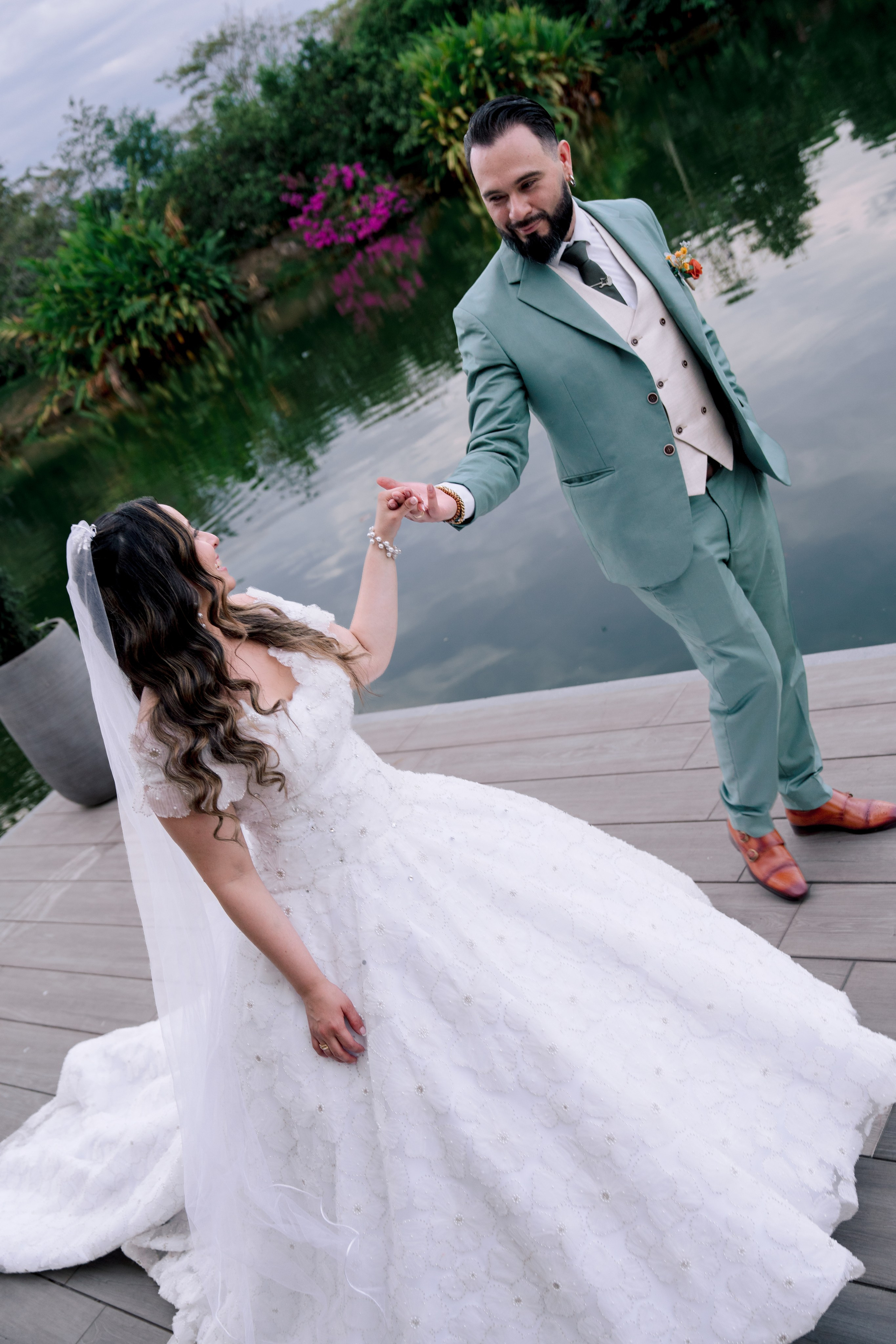 Los novios. Jose Florez wedding photographer in Colombia