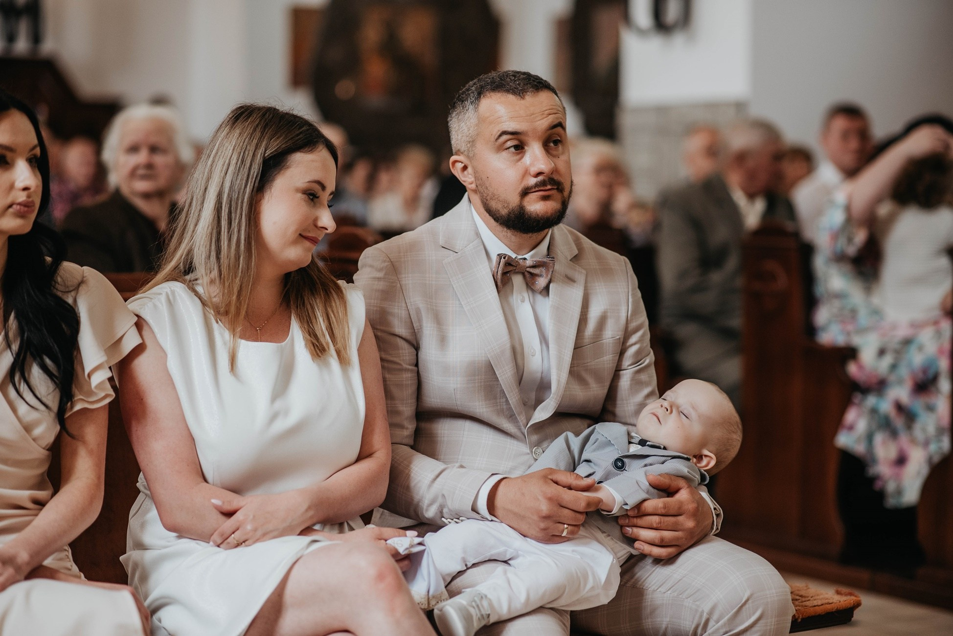 Chrzest Święty Leosia. Dominika Strachacka Fotografia | Fotograf ślubny i rodzinny Opole Lubelskie Lublin