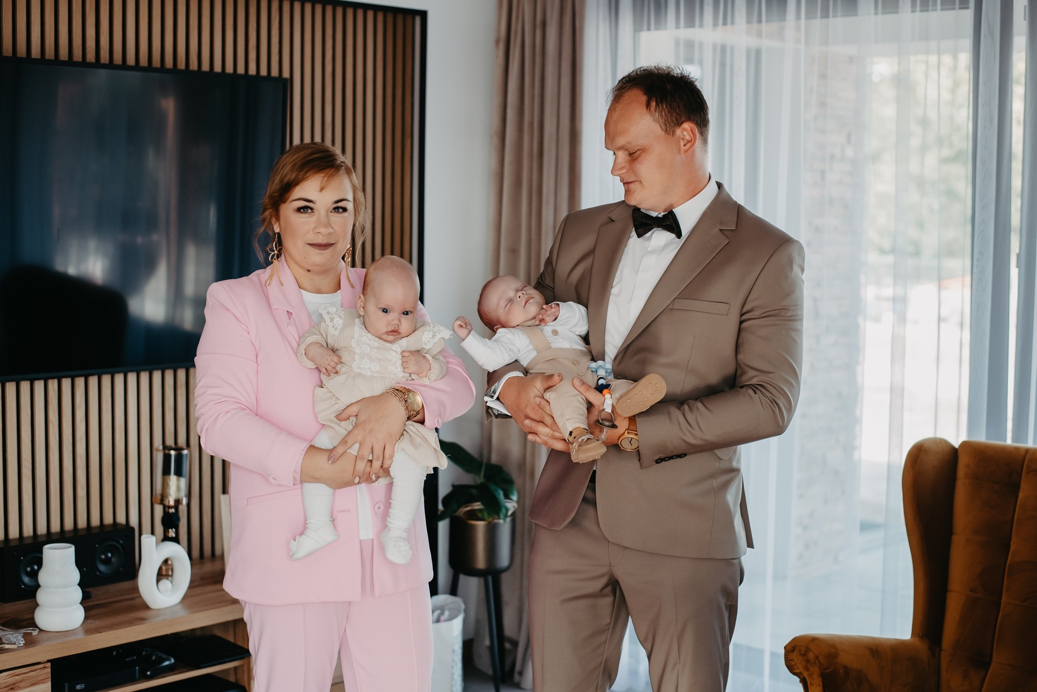 Chrzest Święty Tosi i Jasia. Dominika Strachacka Fotografia | Fotograf ślubny i rodzinny Opole Lubelskie Lublin