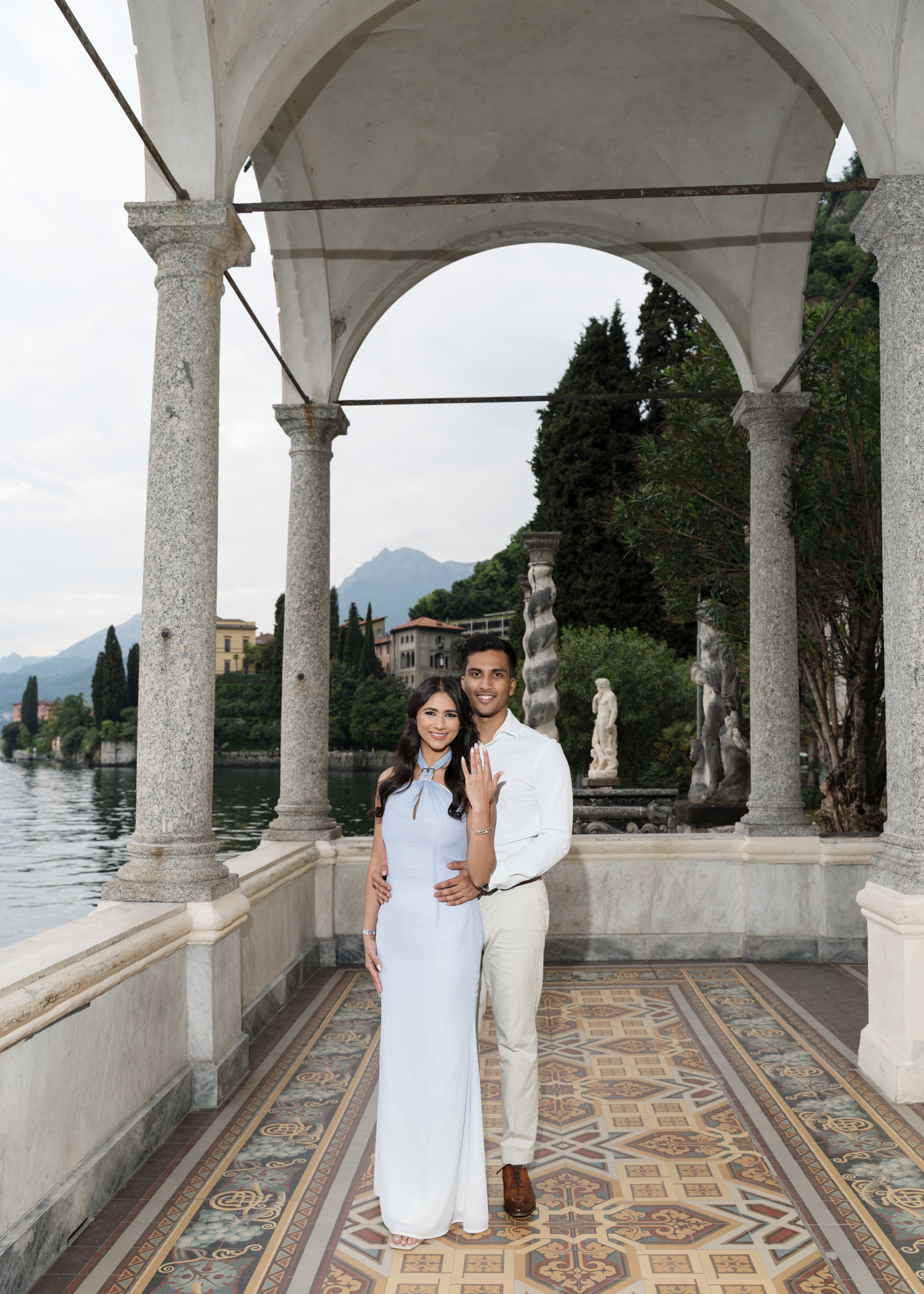 Villa Monastero Secret Proposal. Proposal Photographer in Lake Como