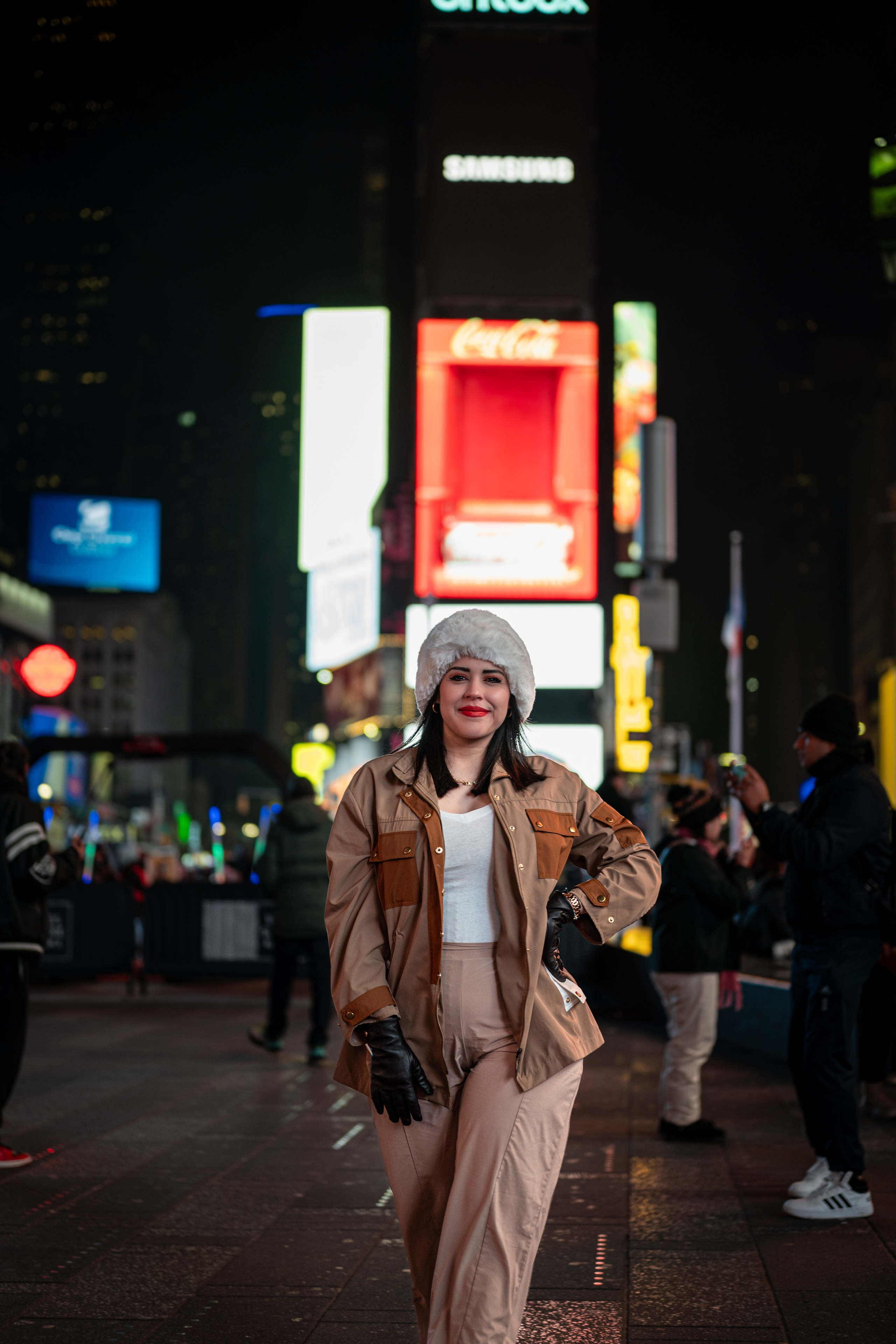 Times Square Night Photoshoot | NYC Street Portraits. Photography company in NYC — Sirius Proxima Photography