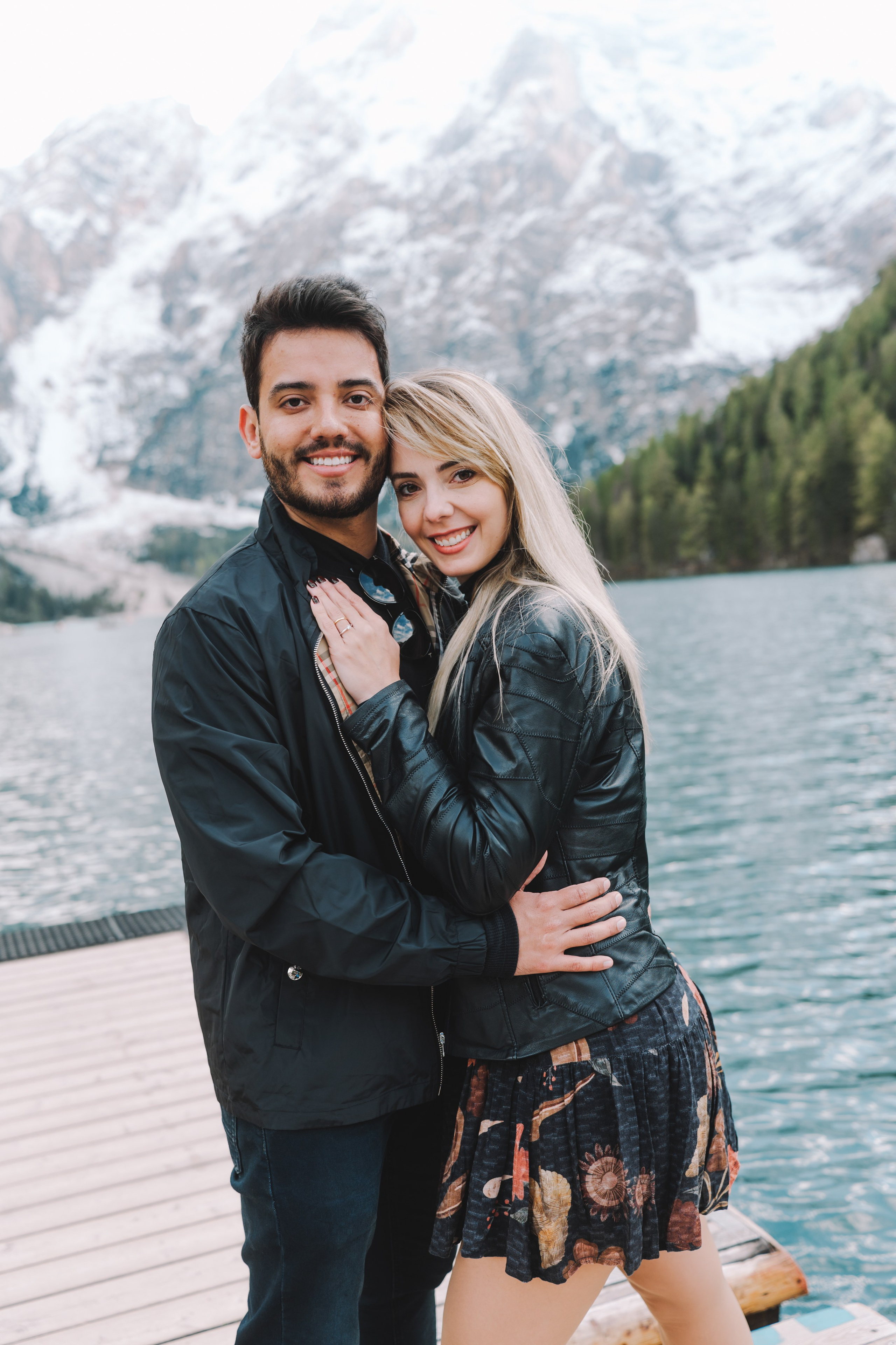 Lago di Braies couple photographer