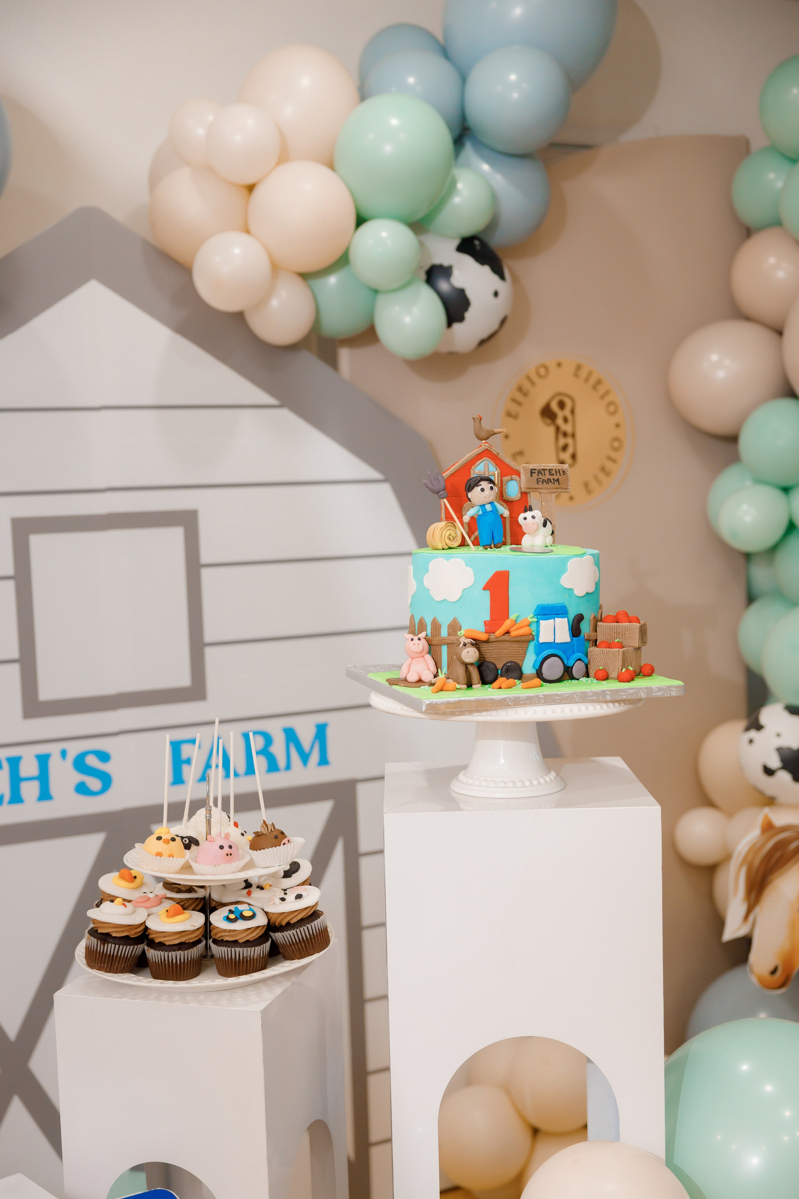 Fateh’s 1st birthday. Home